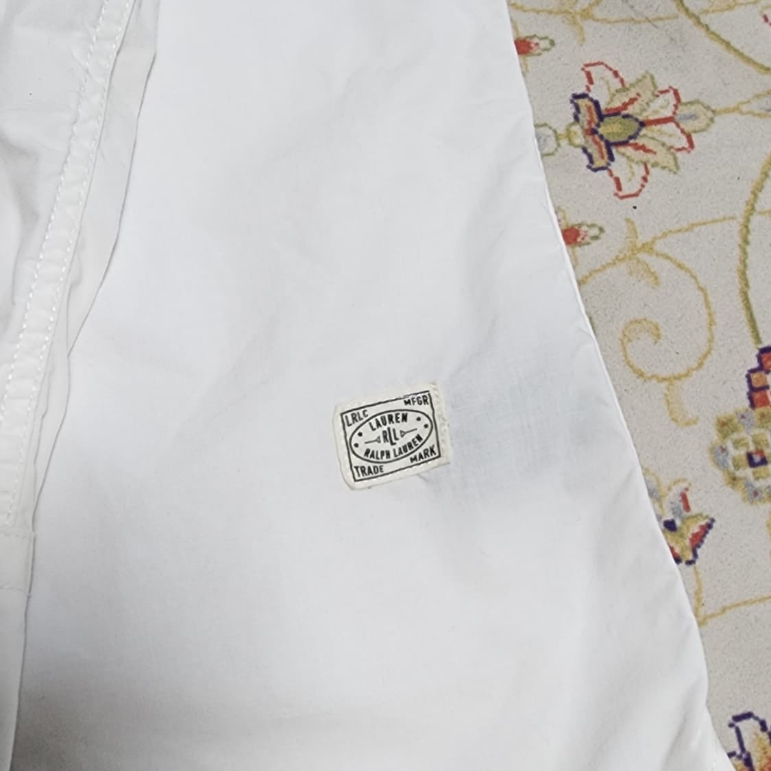 로렌 랄프로렌 여성 화이트 포켓 롱셔츠 s 상품이미지3