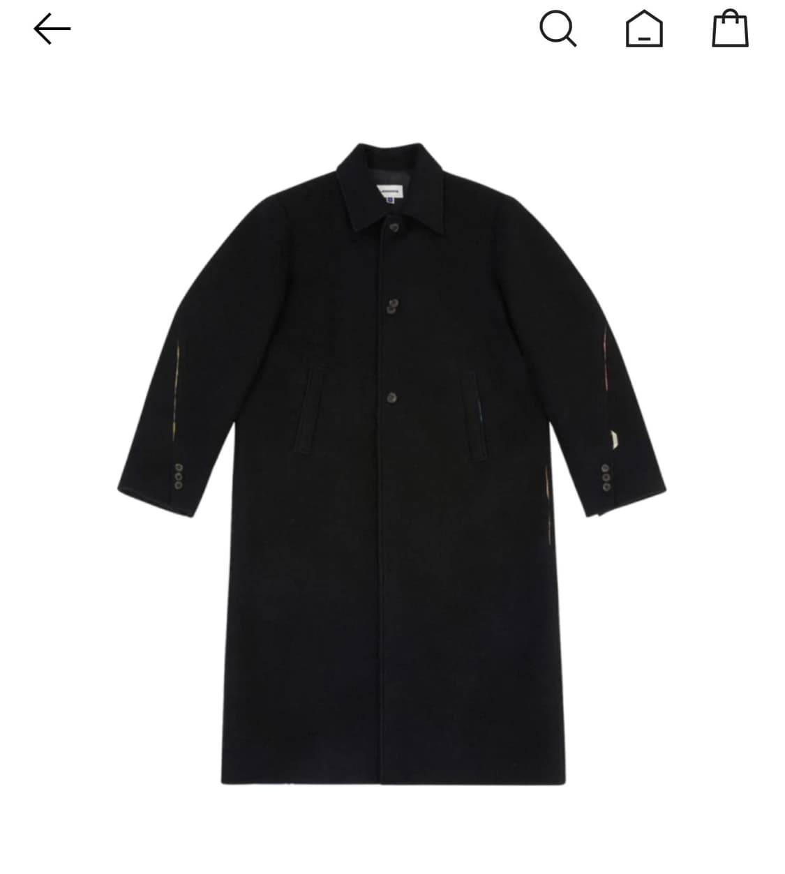 아더에러 블랙 코트 M사이즈 상품이미지10