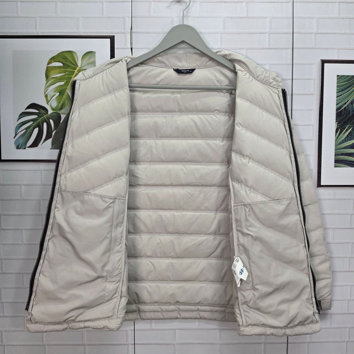 헤지스 골프 구스다운 경량 패딩 자켓 점퍼 100사이즈 새상품급 상품이미지8