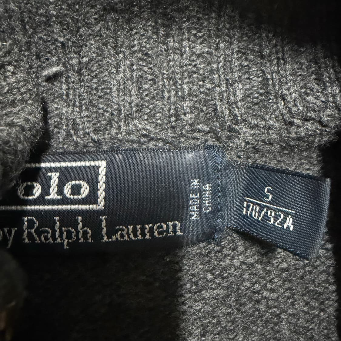 폴로 랄프로렌 빅포니 그레이 니트 집업 S 상품이미지3