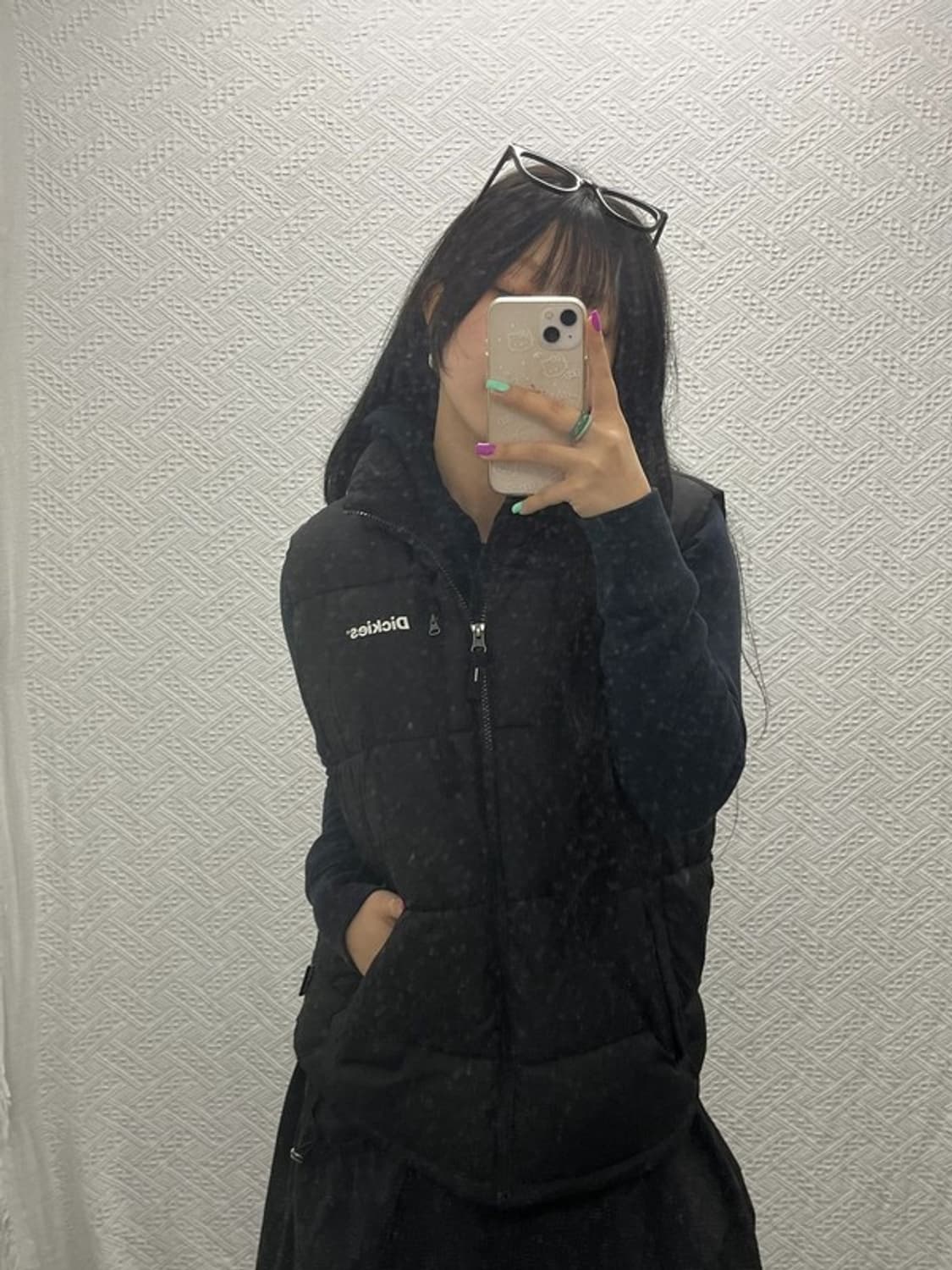 디키즈 베이직 모던 스펠로고 패딩 조끼 M C06818 상품이미지1