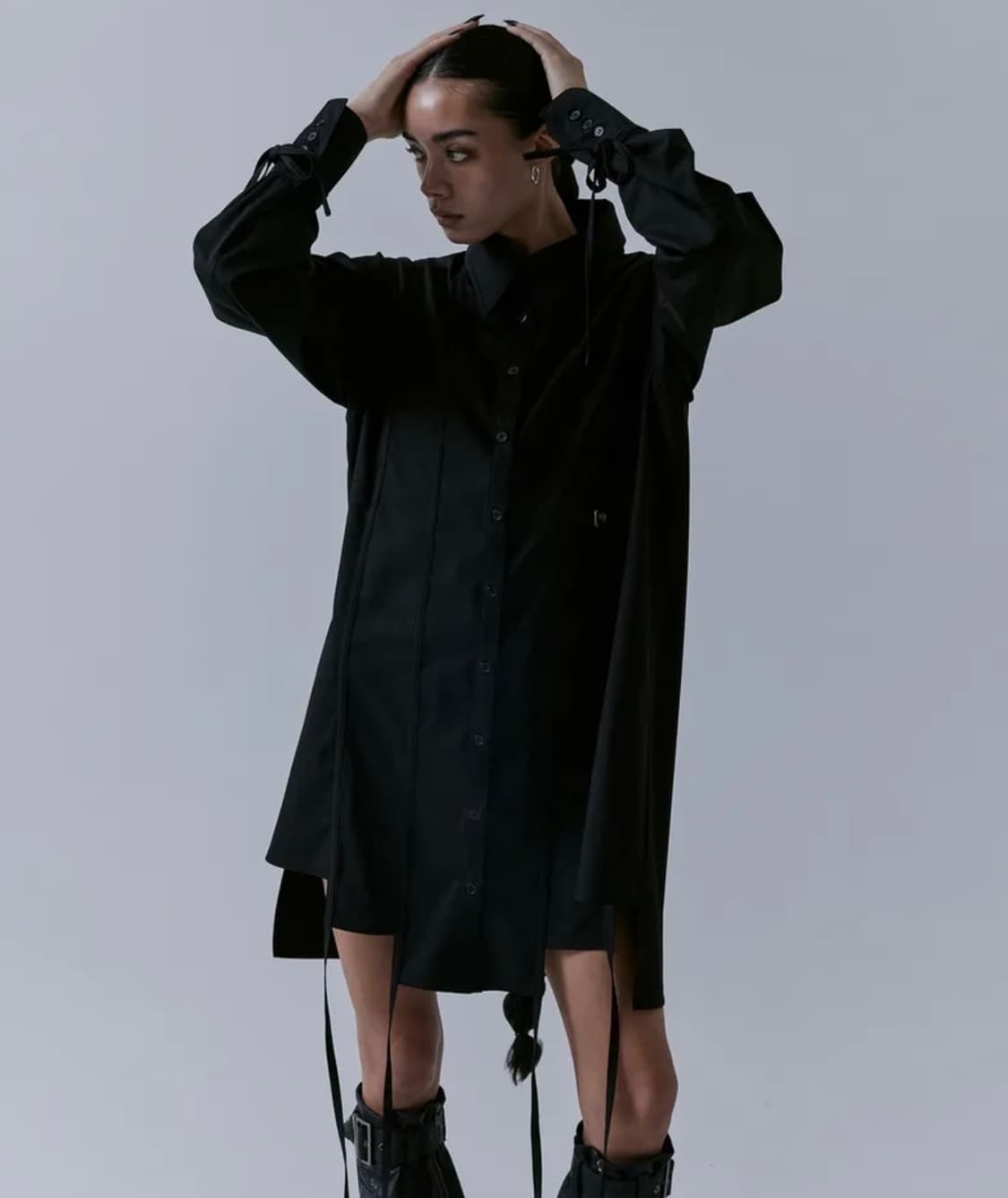 Treemingbird stepped hemline long strap  상품이미지1