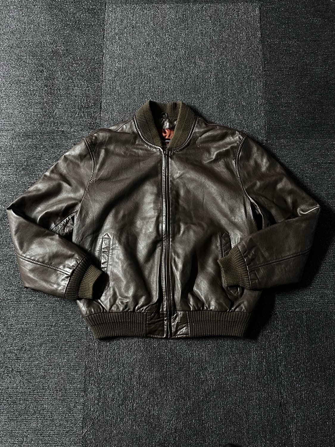 RPONTY 일본산  – 빈티지 양가죽 봄버자켓  상품이미지1