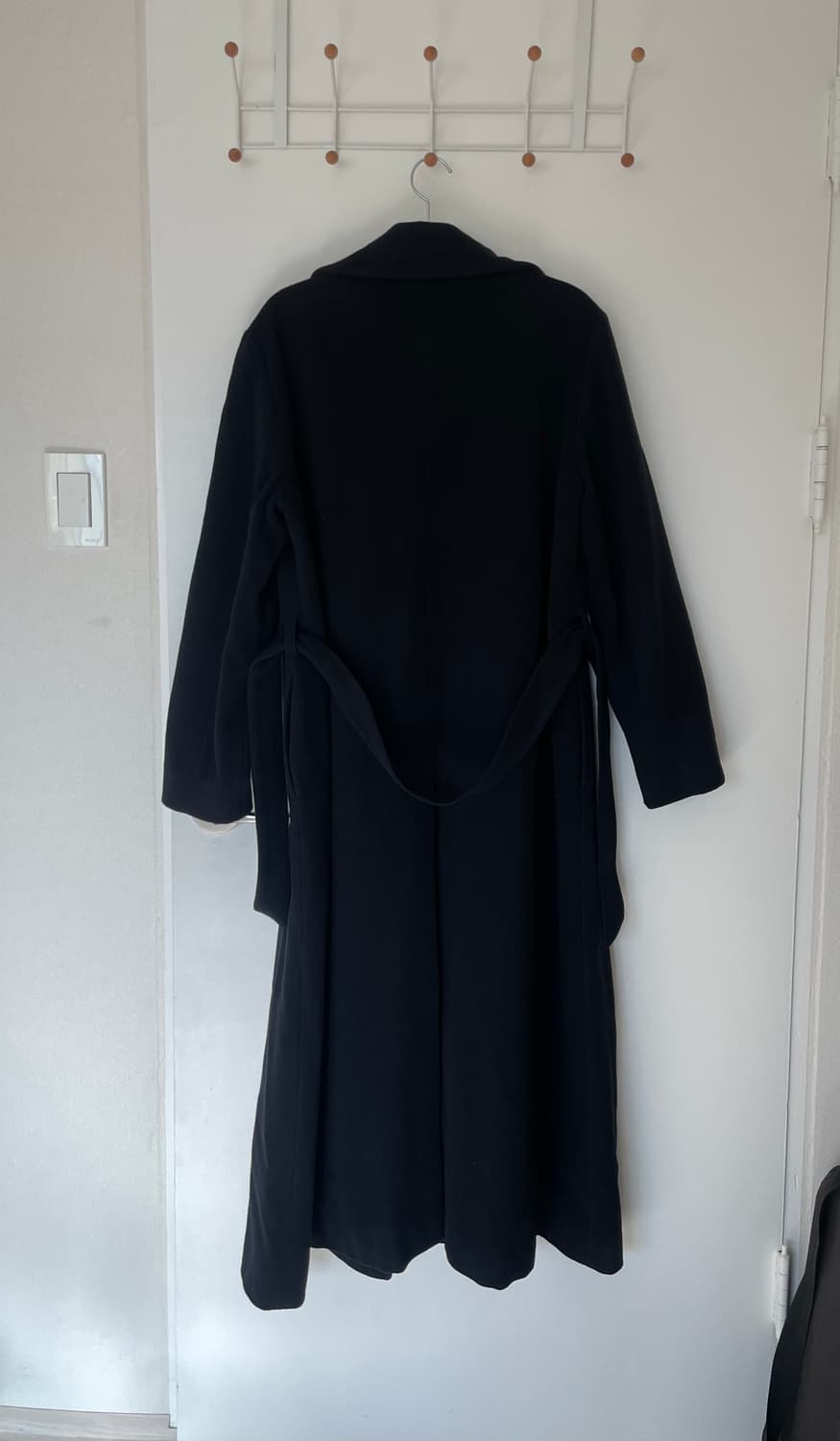 시슬리 sisley 블랙 울코트 슬림핏 상품이미지3