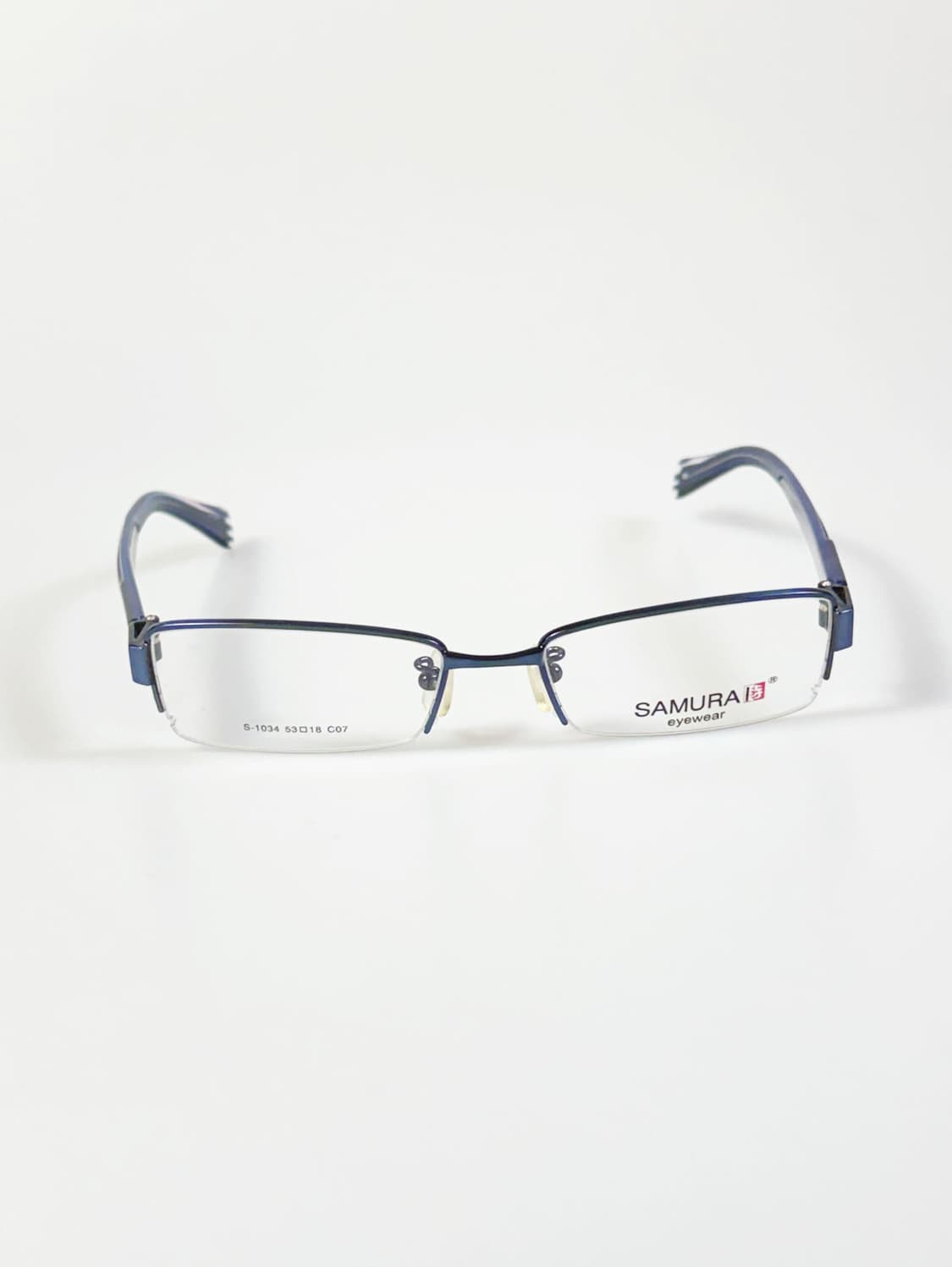 SAMURAI EYEWEAR 반무테 스퀘어 메탈 빈티지 안경 상품이미지2