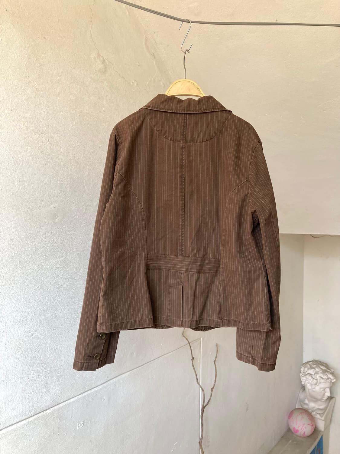 y2k 브라운 스트라이프 자켓 상품이미지5