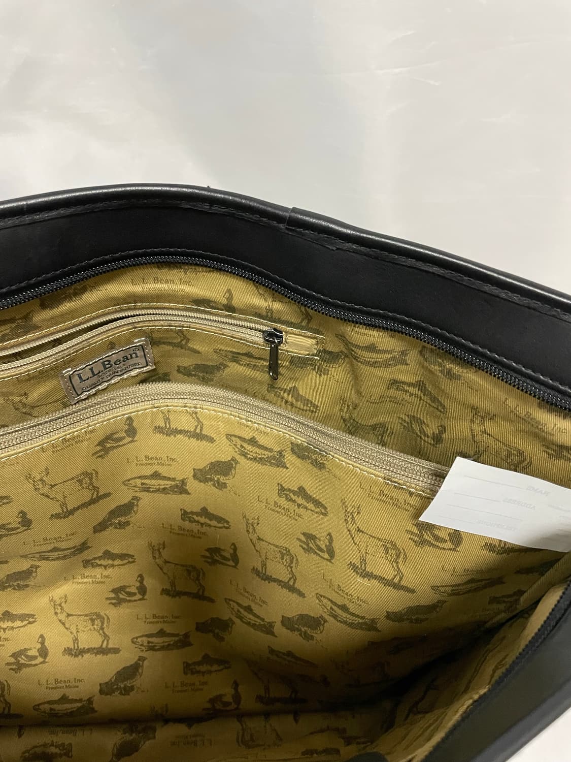 [D.O Archives] 90s 엘엘빈 토트백 라지 - 블랙 레더 상품이미지8