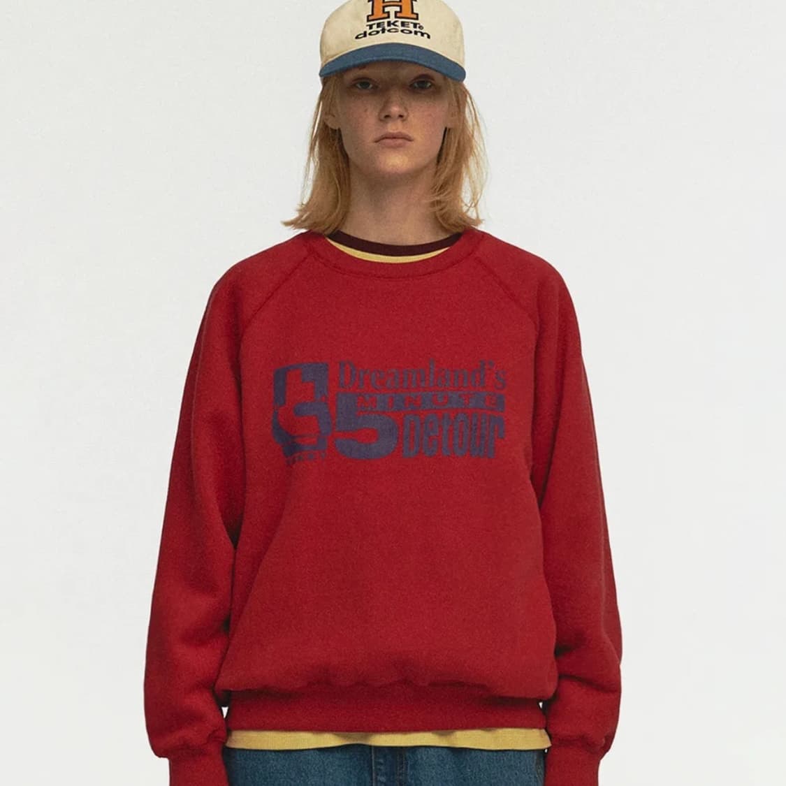 테켓 Minute Sweatshirt Red m사이즈 상품이미지2