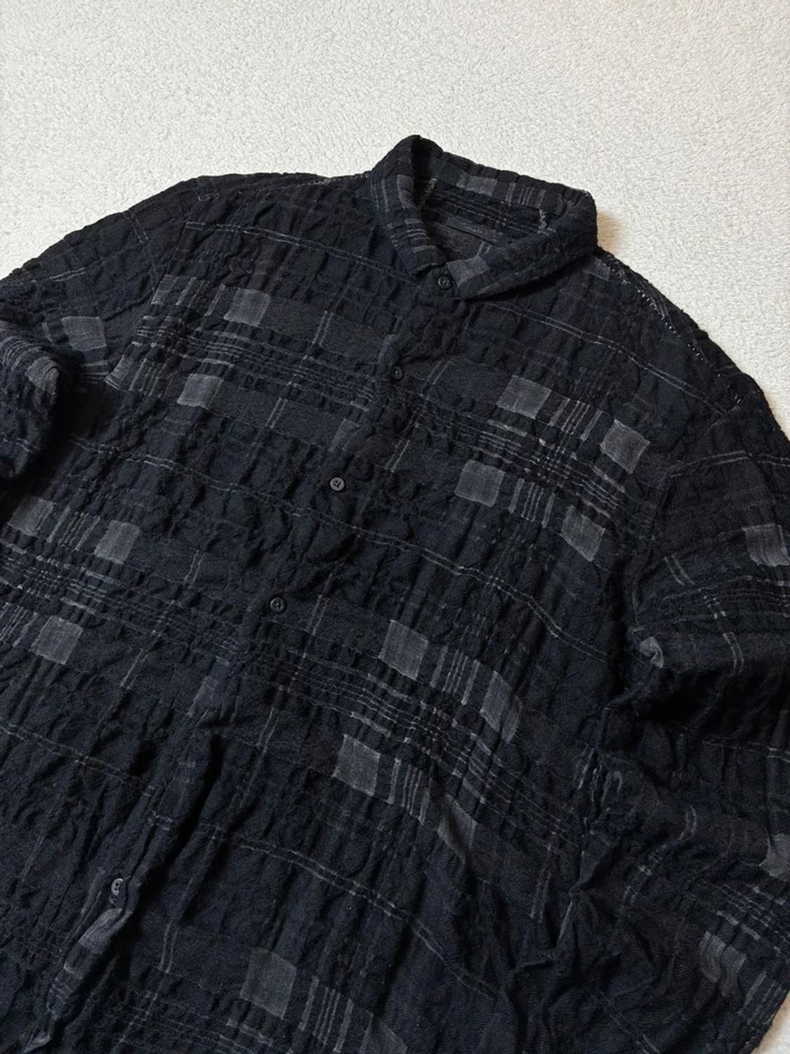 트랜짓 Transit 18AW 수소봉제 롱 셔츠 자켓 PN7690 상품이미지2