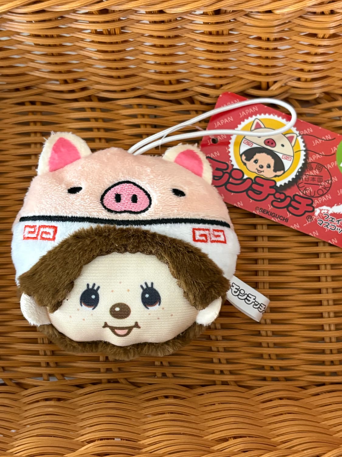 몬치치 후쿠오카 지역한정 돼지 얼굴키링 상품이미지1