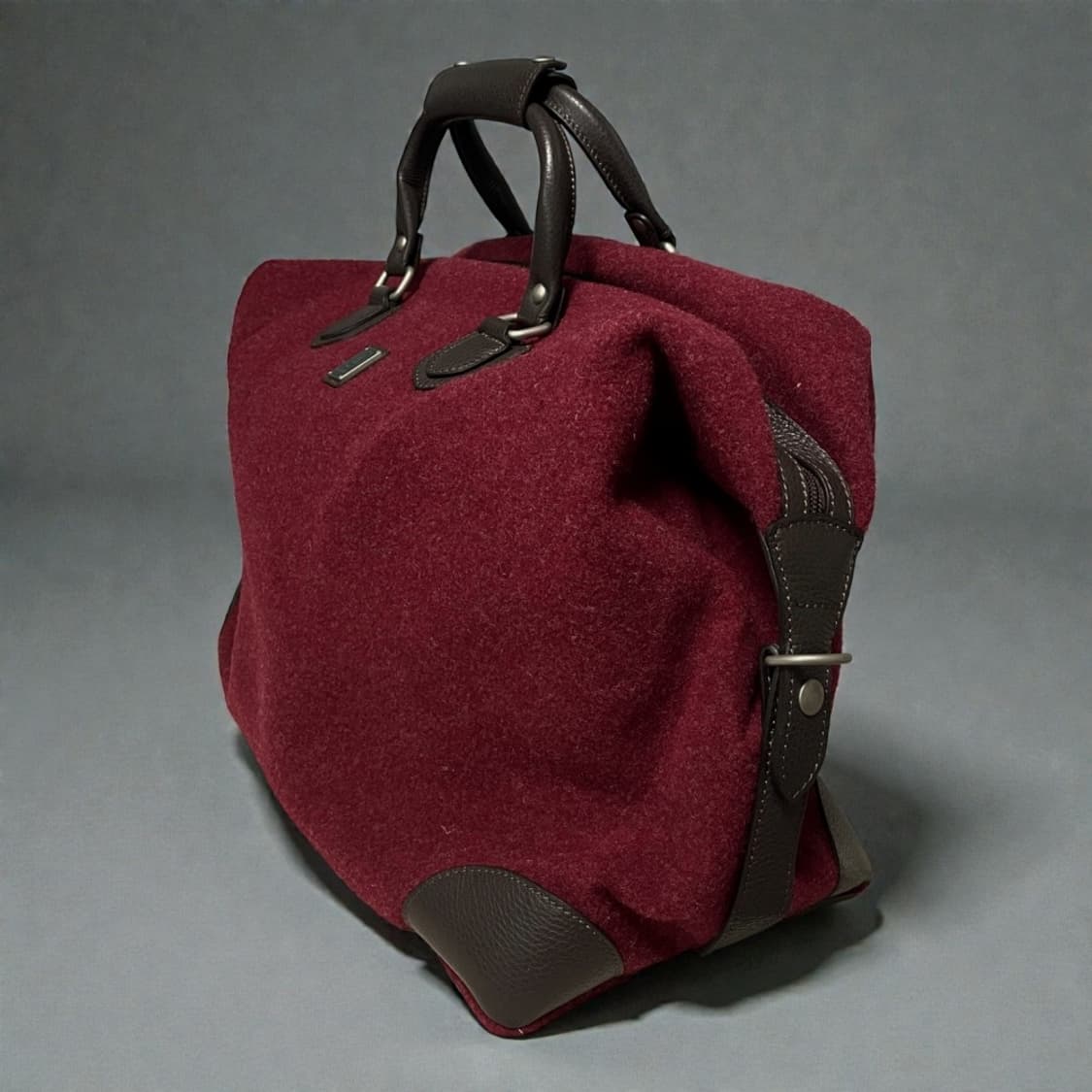 [새상품] 보그너 정품 프리미엄 울 골프 보스턴백 버건디 레드 상품이미지5