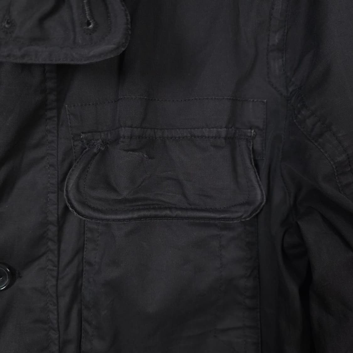 빈티지 블랙 코튼 밀리터리 필드 자켓 M 상품이미지5