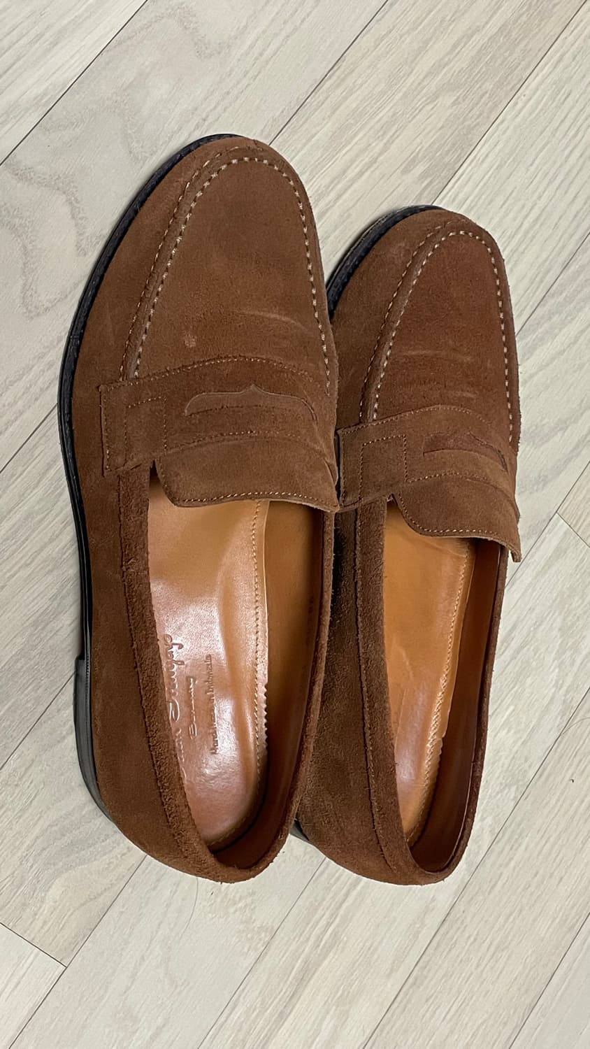 잘란스리와야 브라운 스웨이드 페니로퍼 7.5 265 상품이미지3