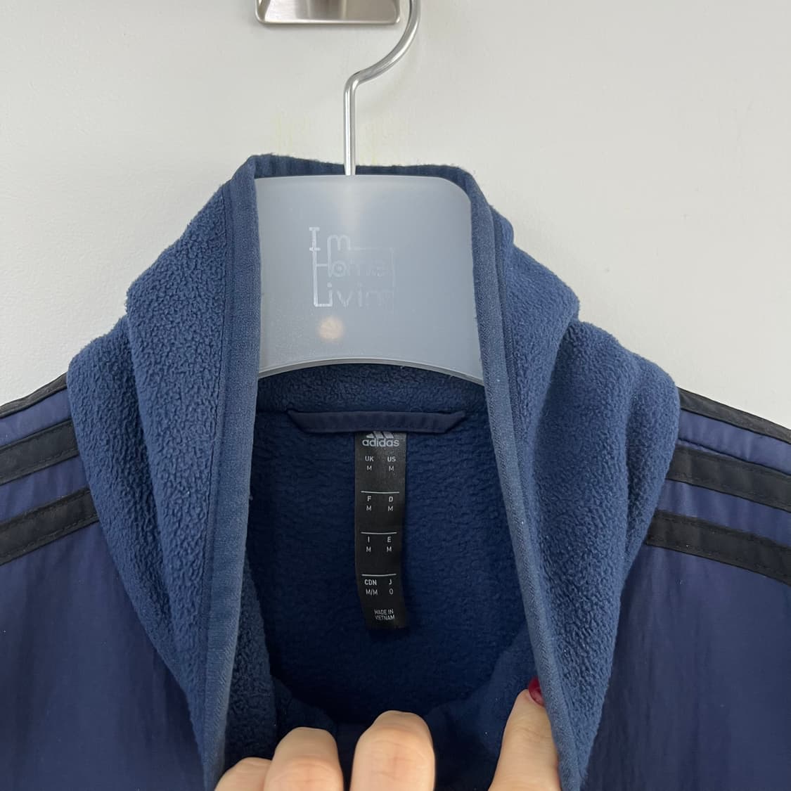아디다스 레알 마드리드 네이비 플리스 후리스 자켓 상품이미지5