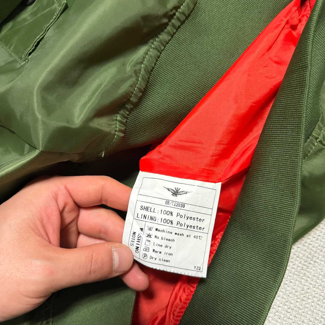 ASSTSERIES NASA 항공 점퍼 카키색 상품이미지3