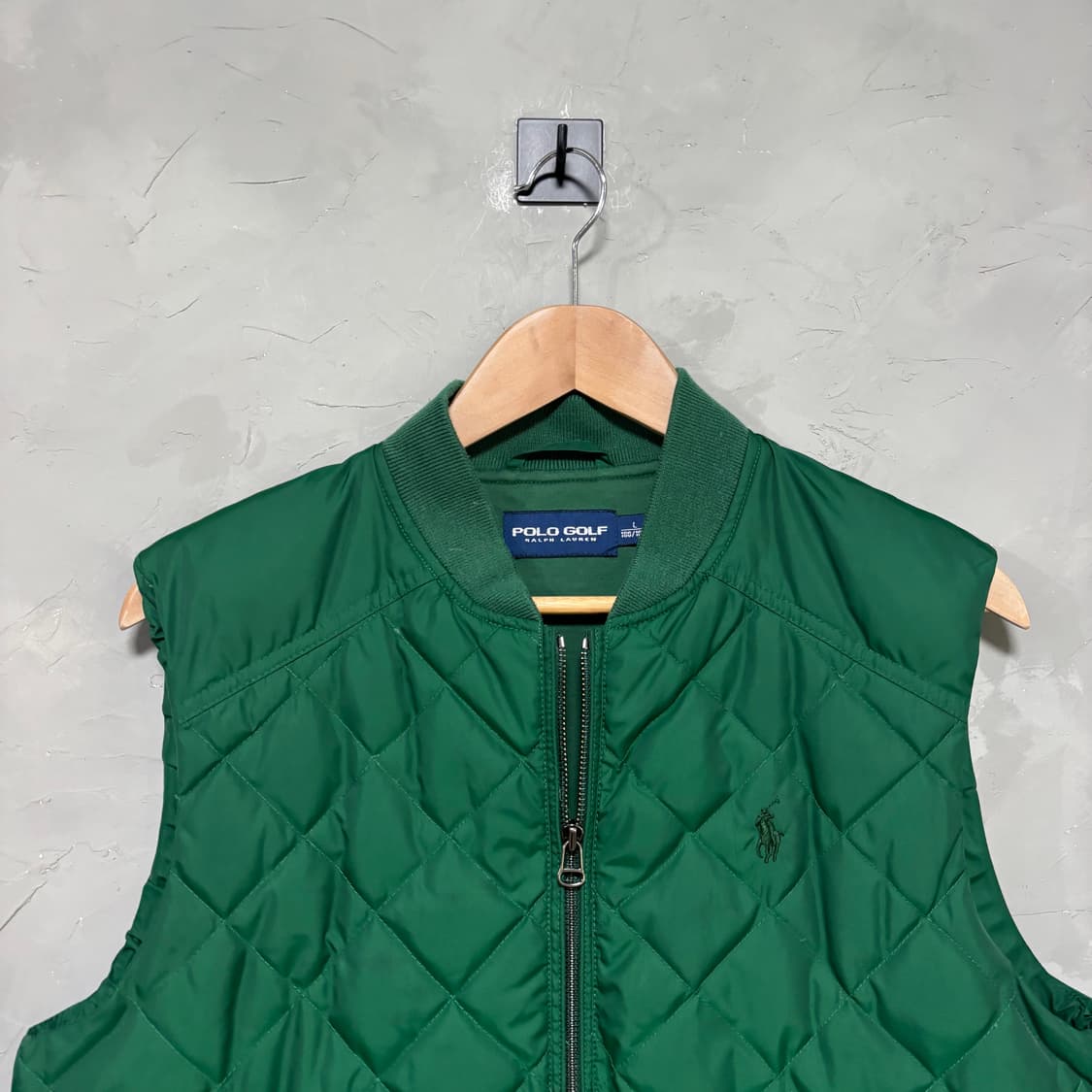 폴로 랄프로렌 골프 덕다운 패딩조끼 그린 상품이미지2