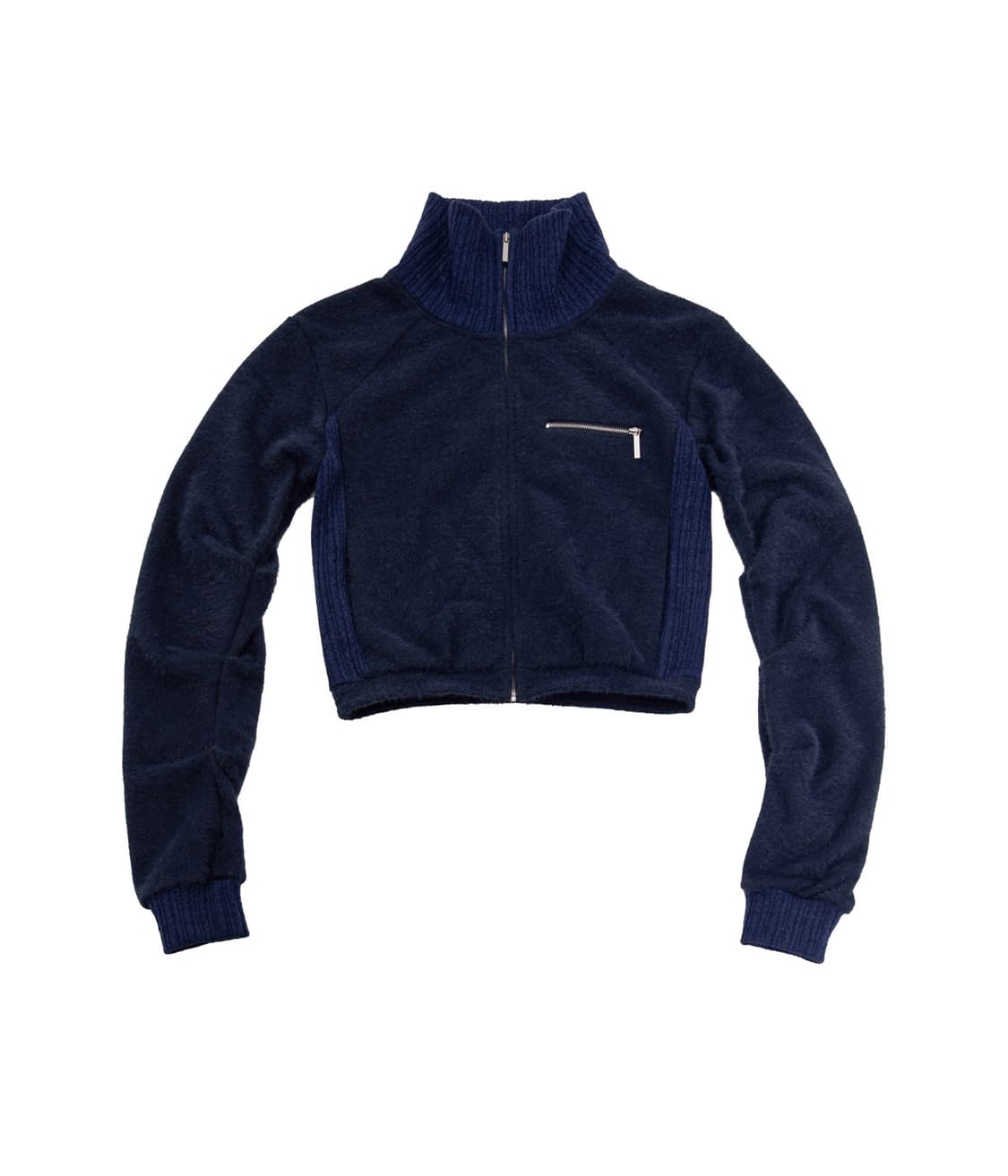 웻태그 하이넥 니트집업 상품이미지2