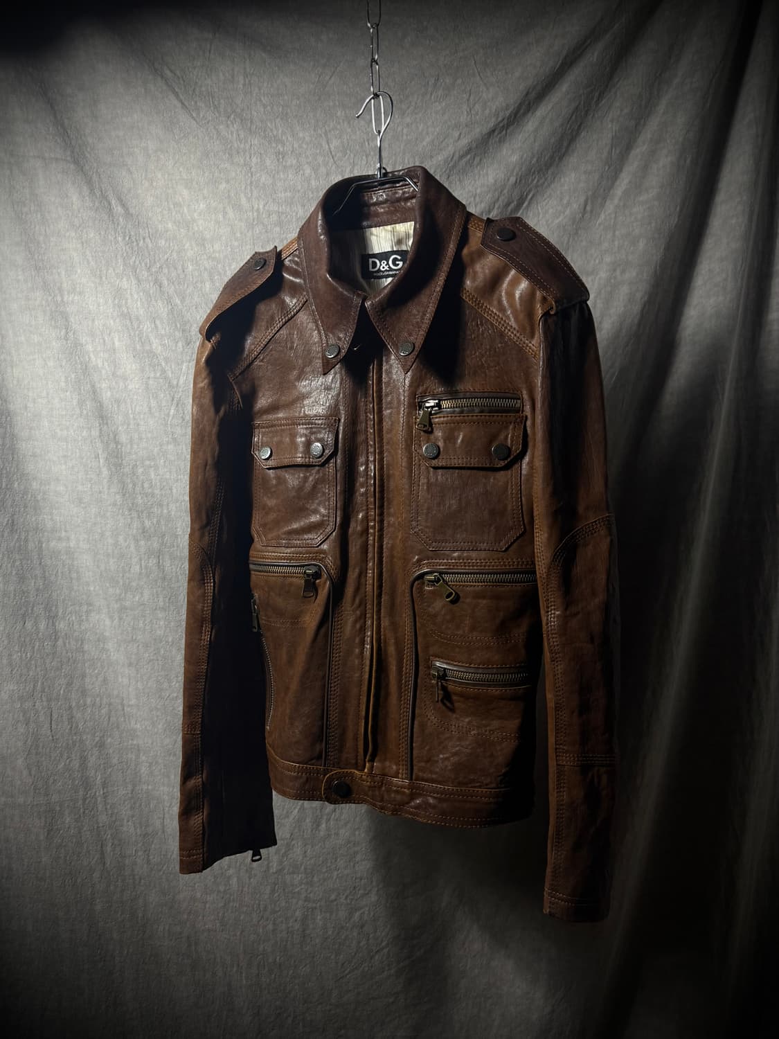 DOLCE & GABBANA Cow Leather Field Jacket 상품이미지2