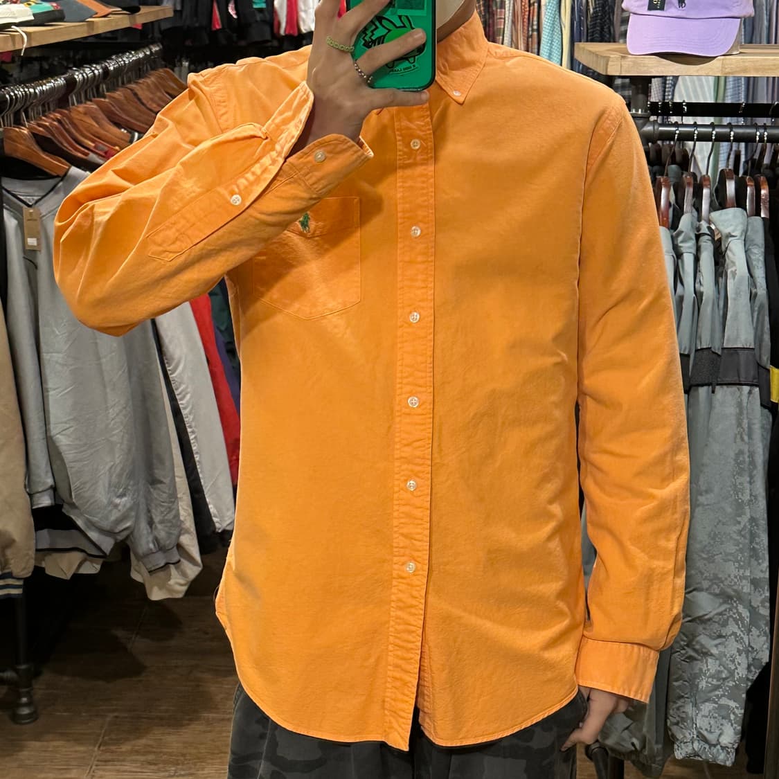 [HI] 폴로 랄프로렌 셔츠 라이트오렌지 상품이미지2