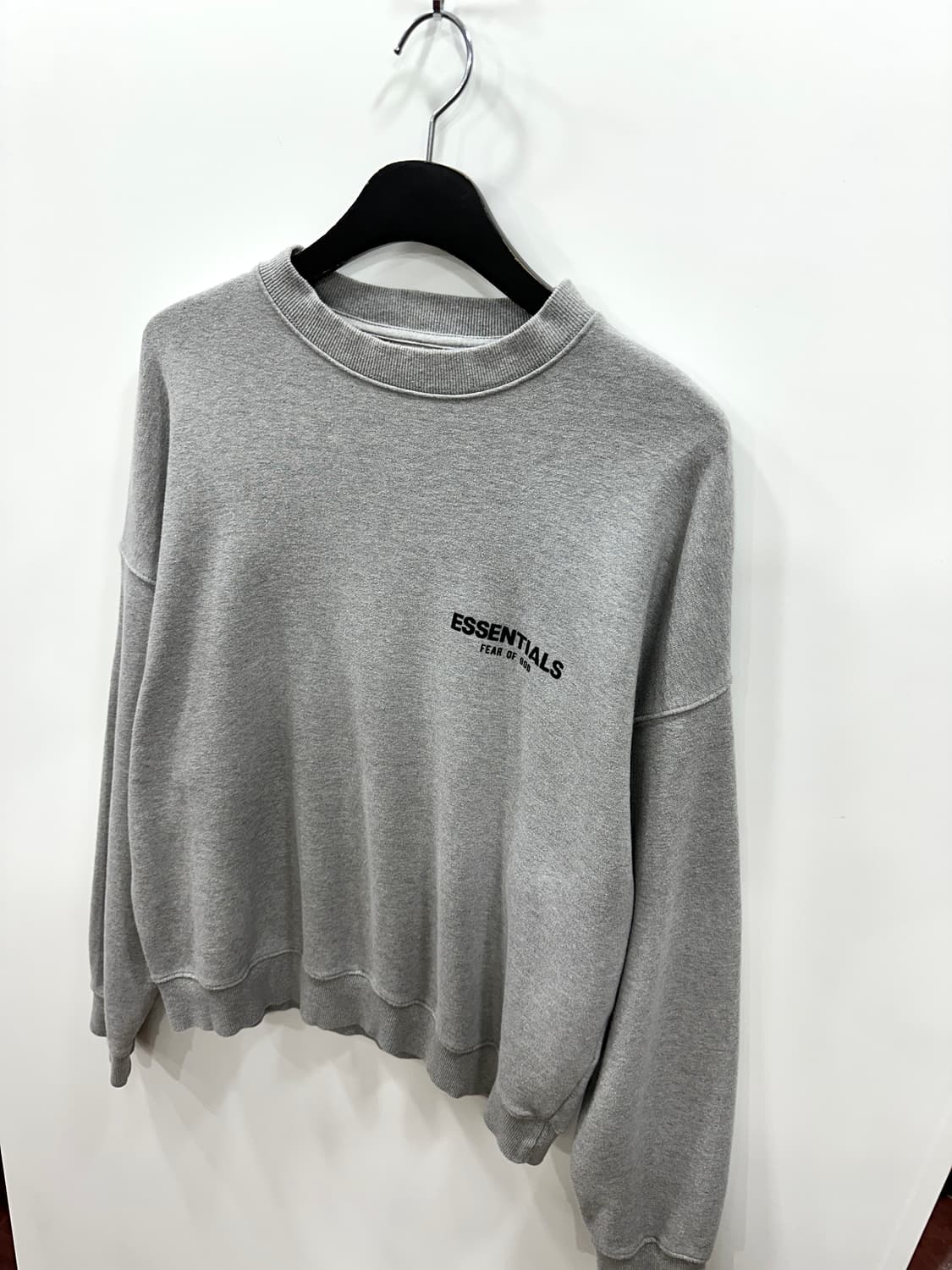 피어오브갓 에센셜 로고 맨투맨 그레이 L 상품이미지3