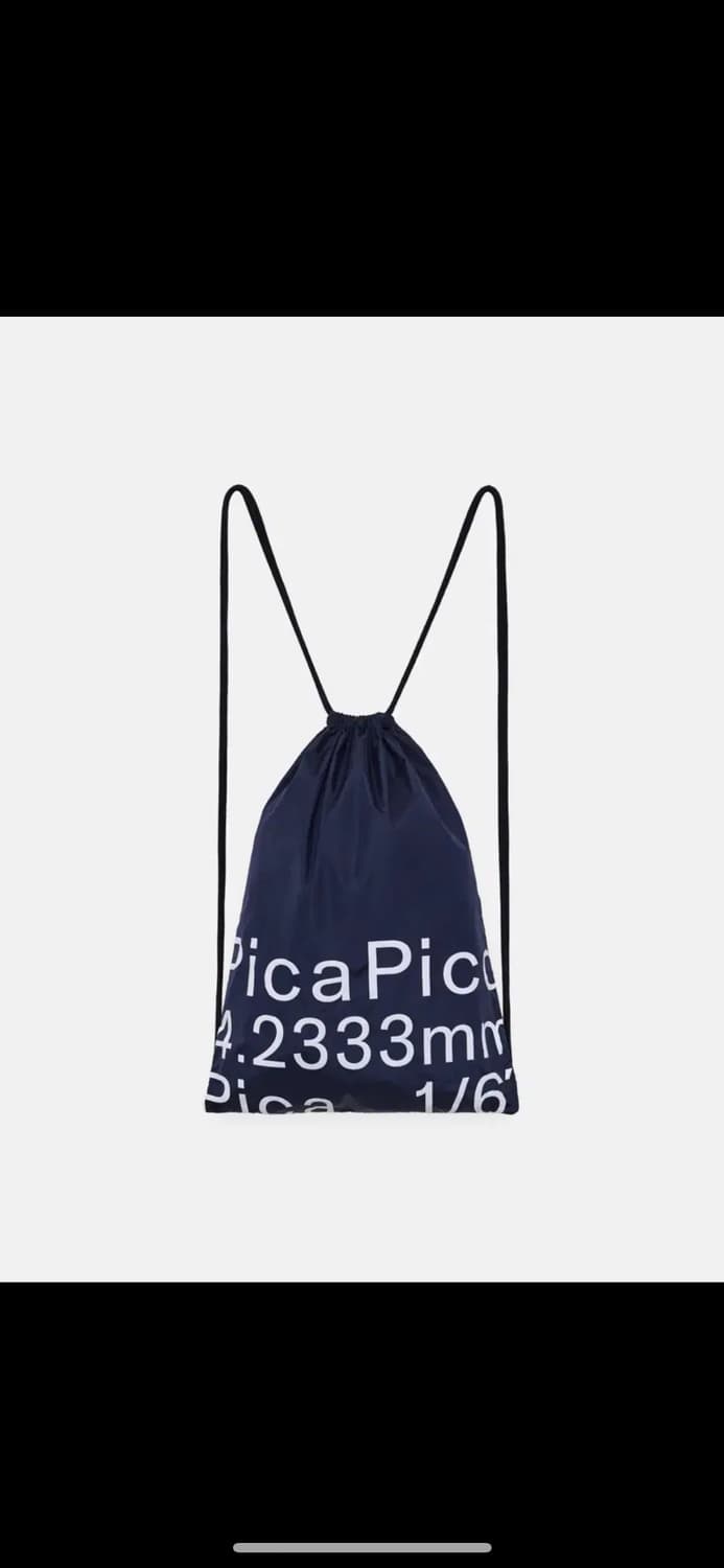 파이카 pica CUT LOGO GYM SACK (navy) 상품이미지1