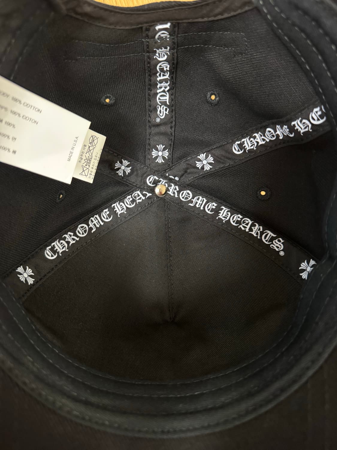 새상품 크롬하츠 크로스 왁스드데님 베이스볼캡 국내판 상품이미지4