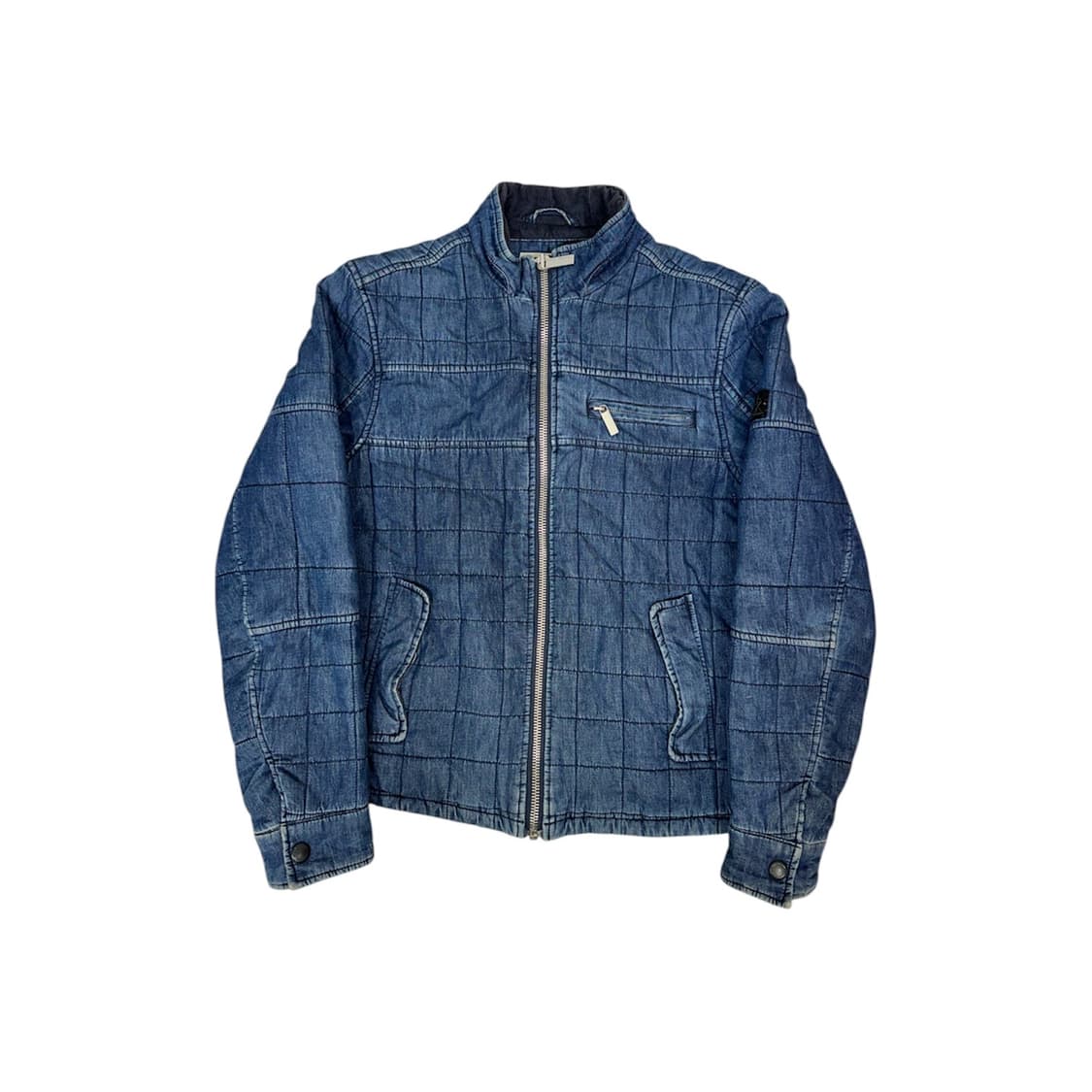 캘빈 클라인 ck 아카이브 데님 블록 블루종 점퍼 자켓 M 상품이미지5