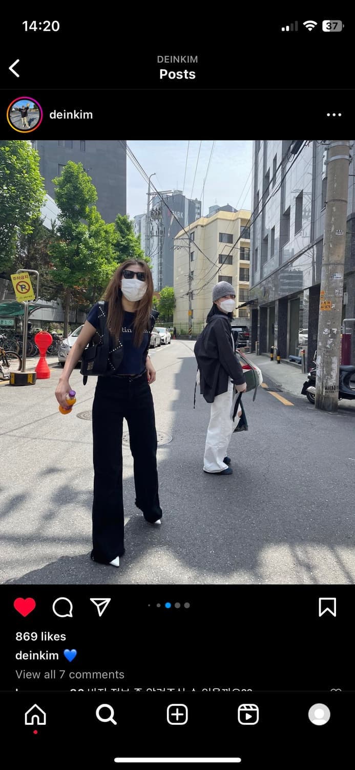 마뗑킴 로우웨이스트 세미부츠컷 데님 팬츠 S 상품이미지2