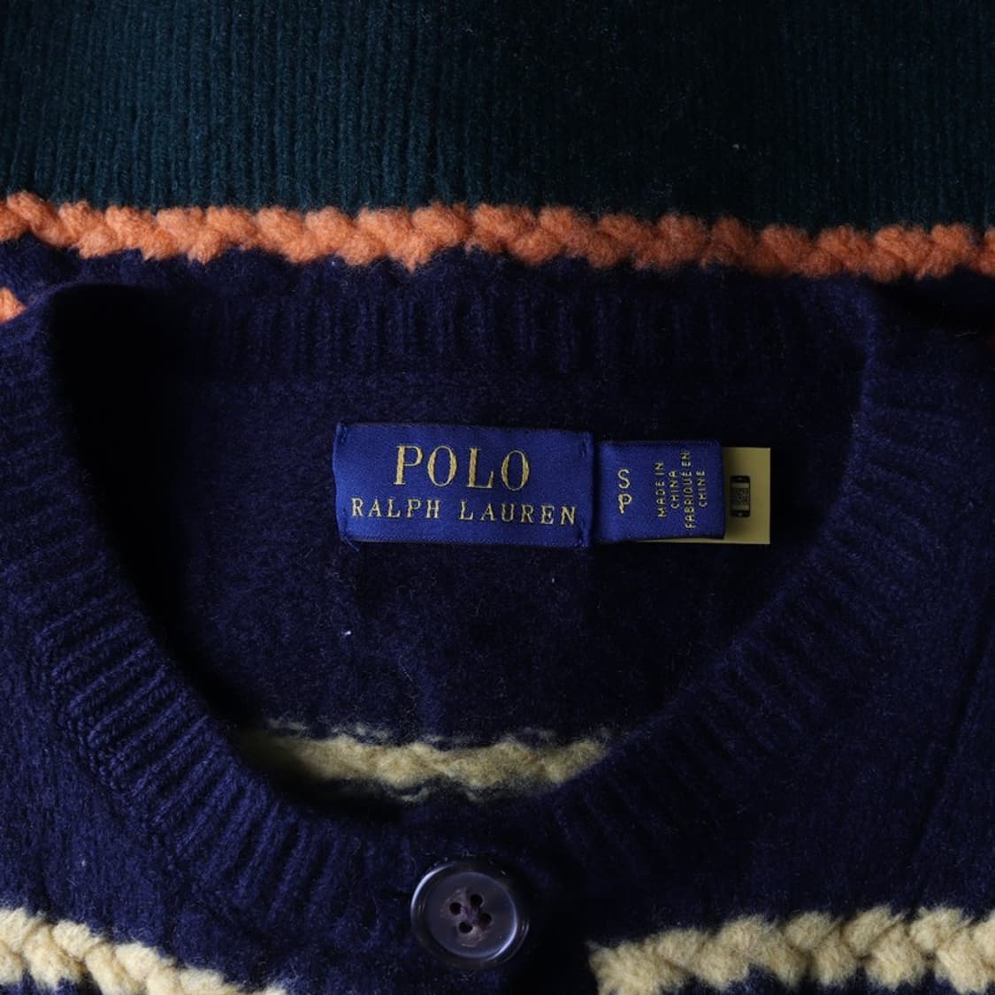폴로 랄프로렌 멀티 스트라이프 케이블 가디건 S 상품이미지5