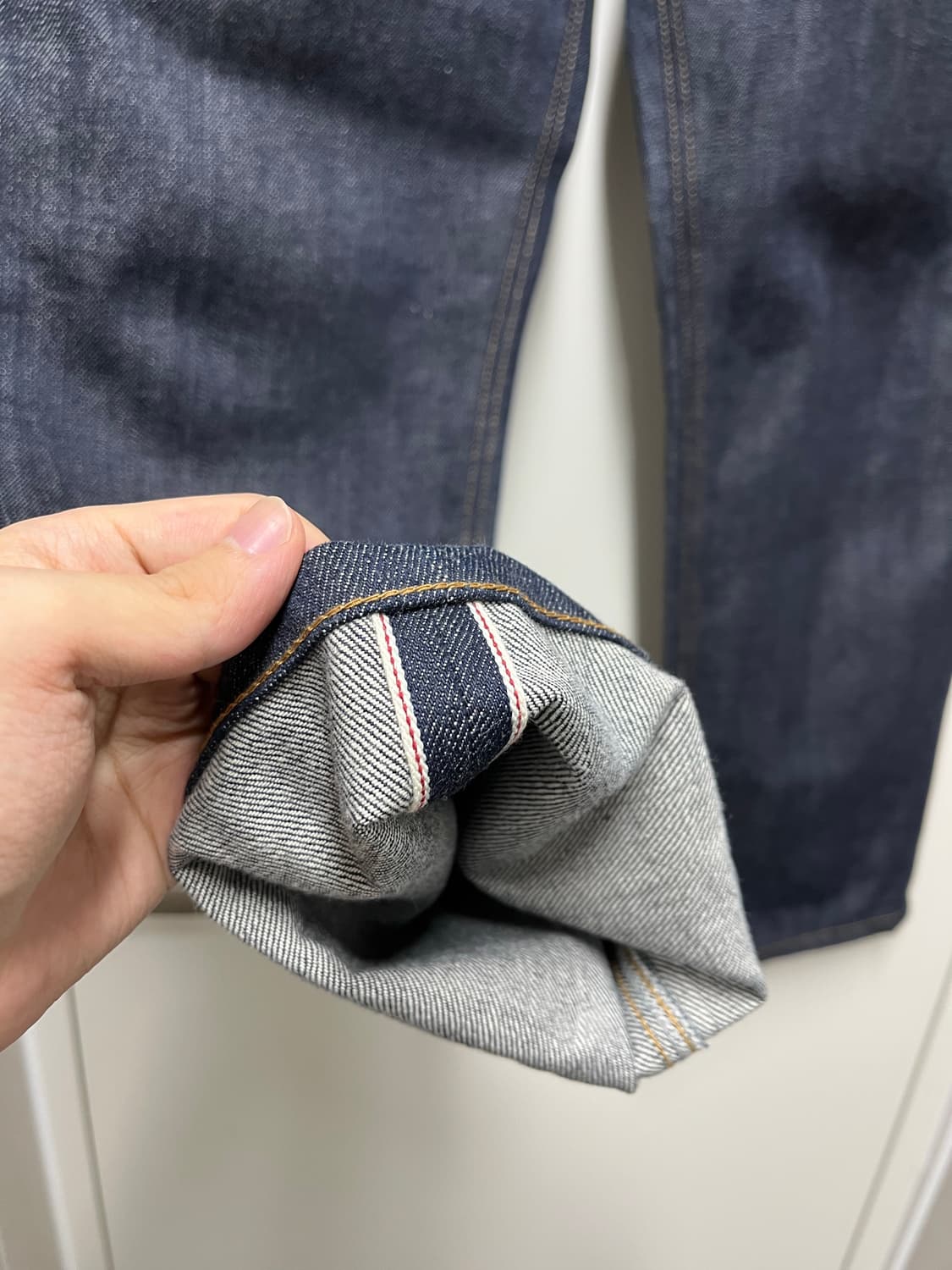 브라운야드 레귤러 셀비지 데님 인디고  3 상품이미지3