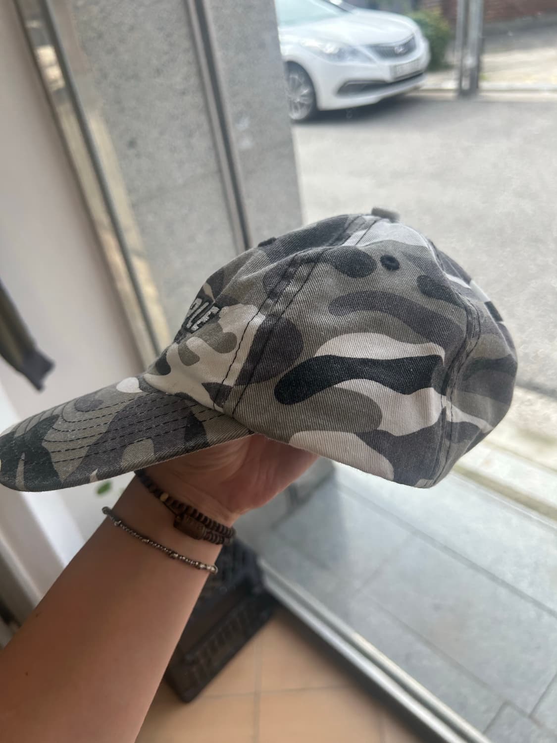 90‘s White camo cap 상품이미지2