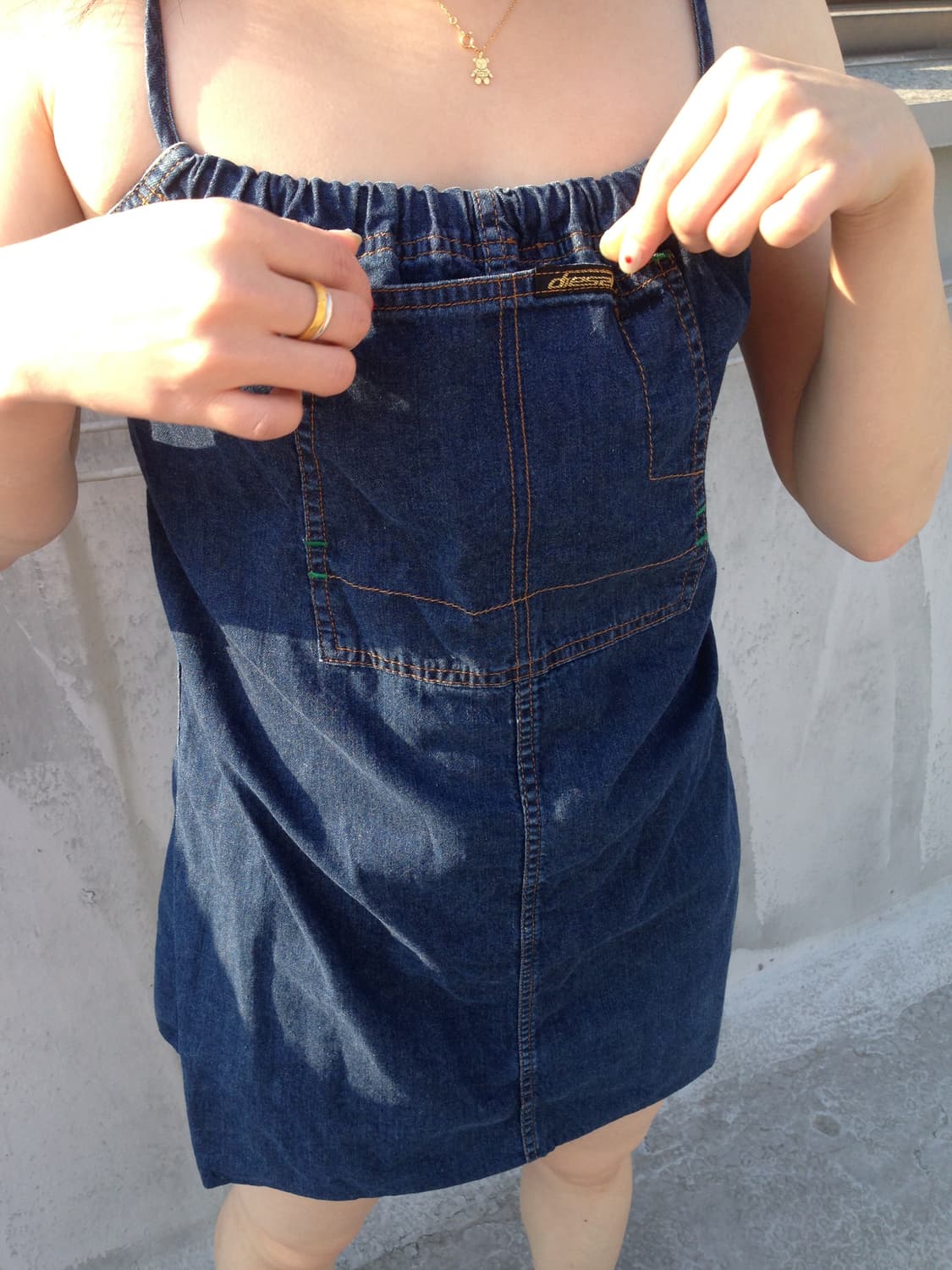 Vintage denim dress 상품이미지5