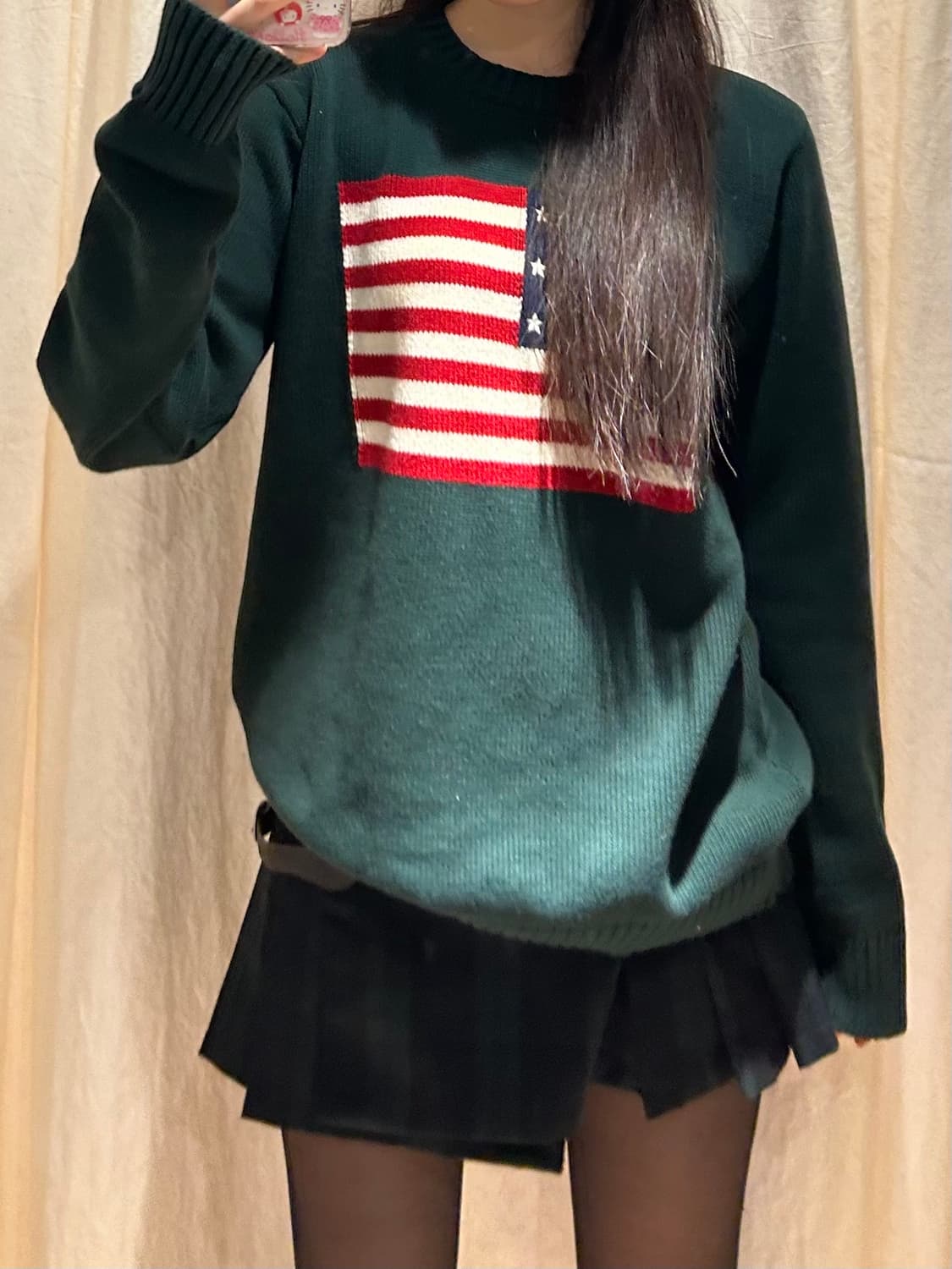 브랜디멜빌 성조기 니트 다나 플레이드 버클 스커트 둘다 새상품 상품이미지3