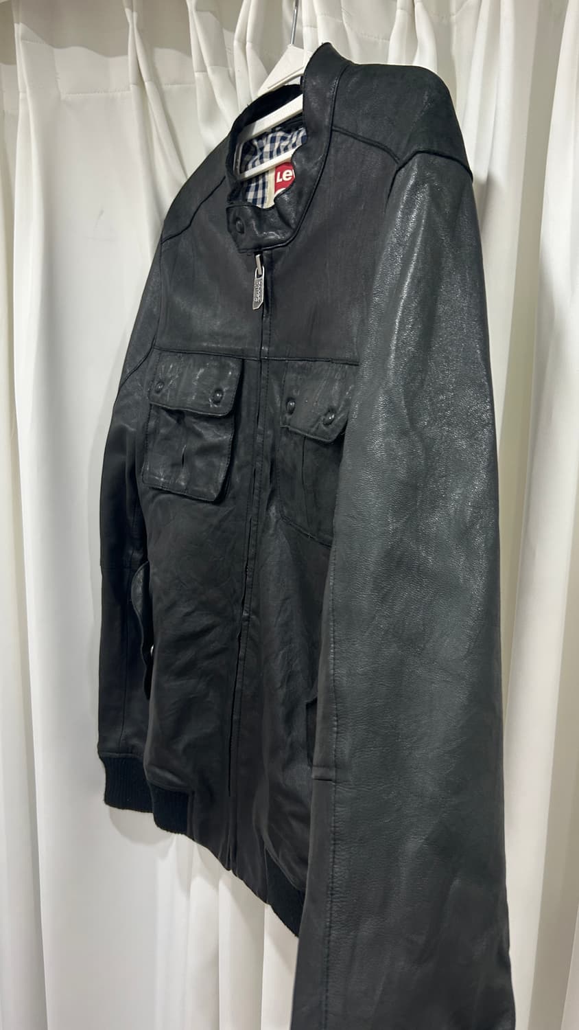 리바이스 블랙 가죽자켓 레더 아우터 S (무료배송) 상품이미지9