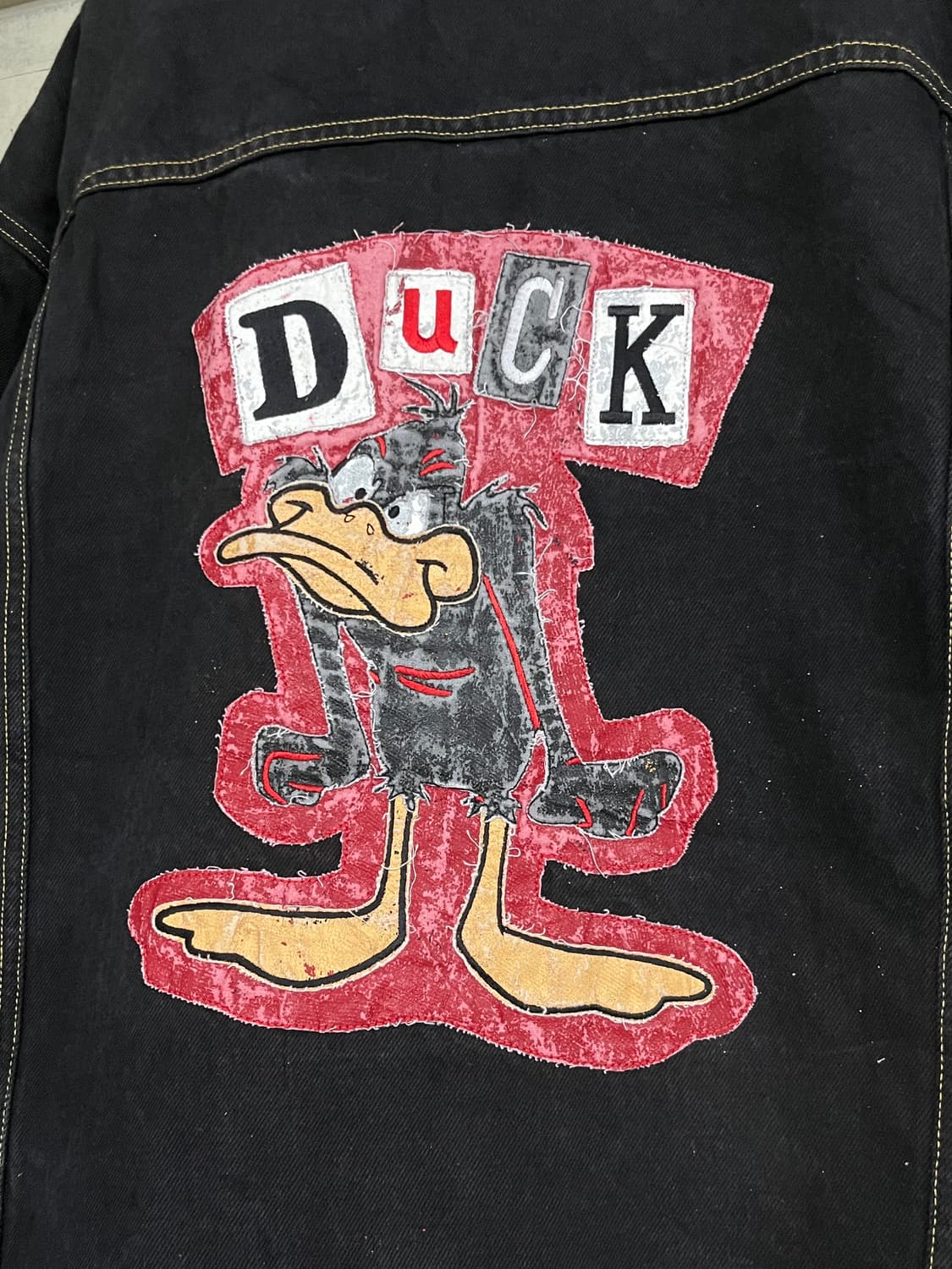 90s ITALY DONALD DUCK DENIM JACKET 상품이미지7