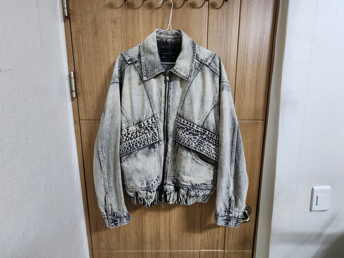 (S)메종미네드 빈티지워싱 데님 봄버 자켓 상품이미지1