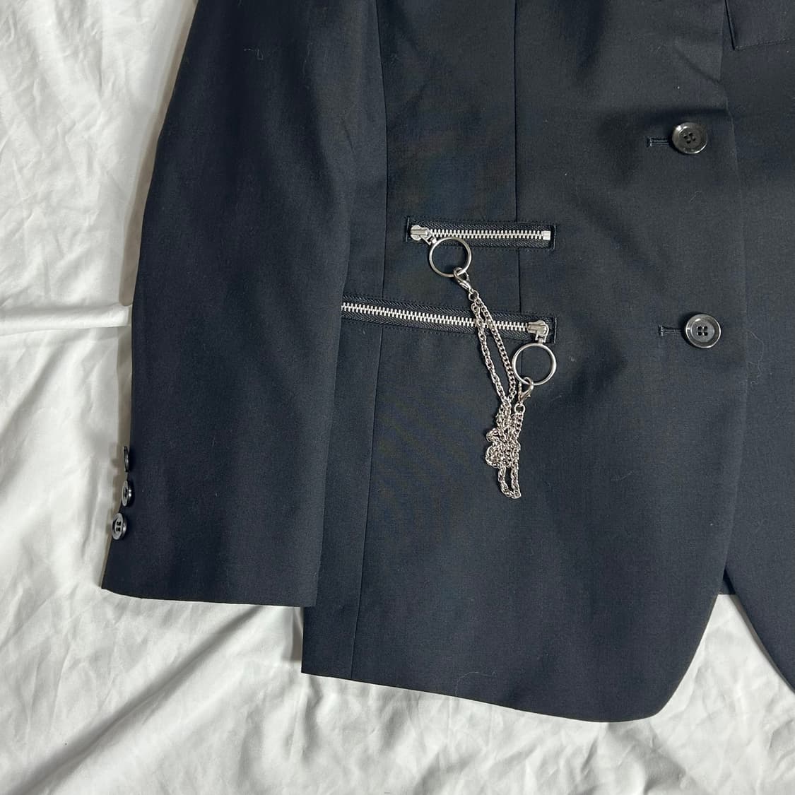 [BA-TSU CLUB] 바츠 펑크 지퍼 디테일 테일러드 자켓 상품이미지3