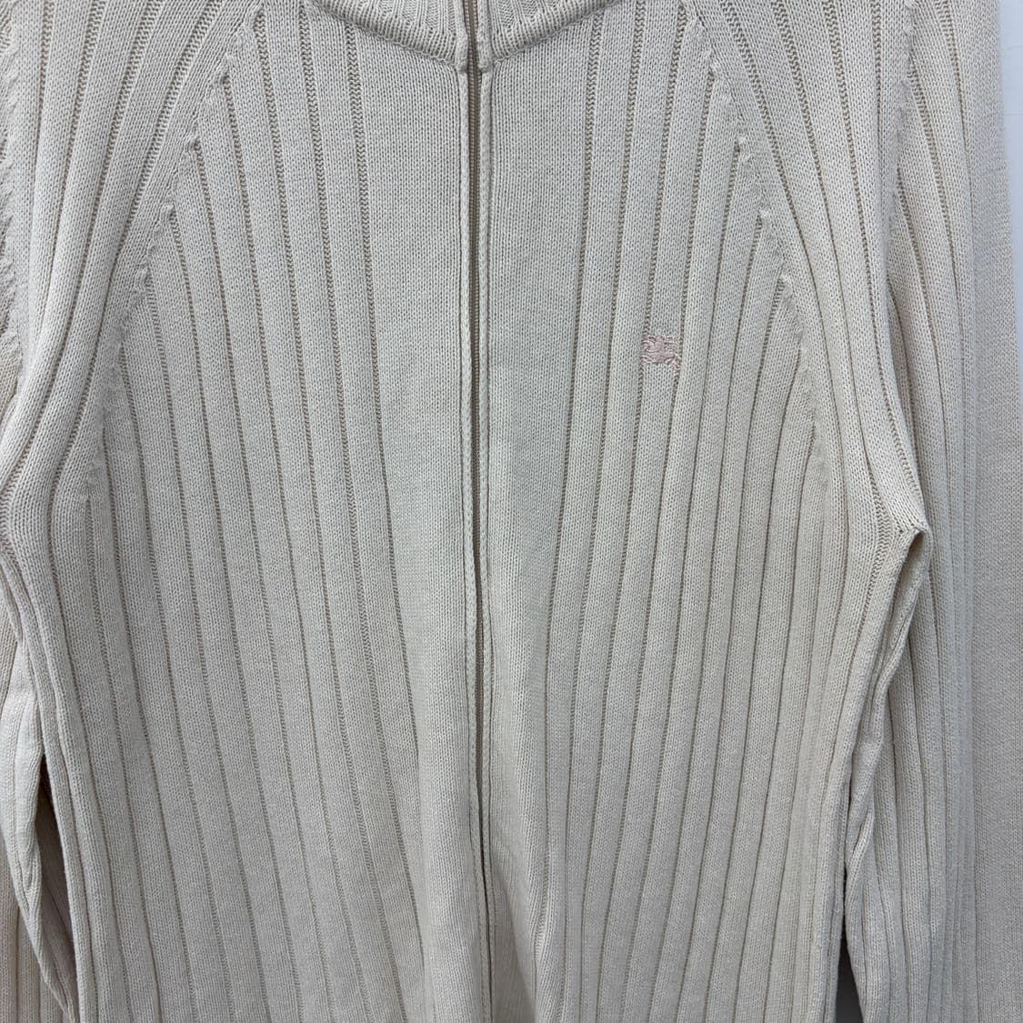 버버리 여성 니트 집업 아이보리 XL 상품이미지2