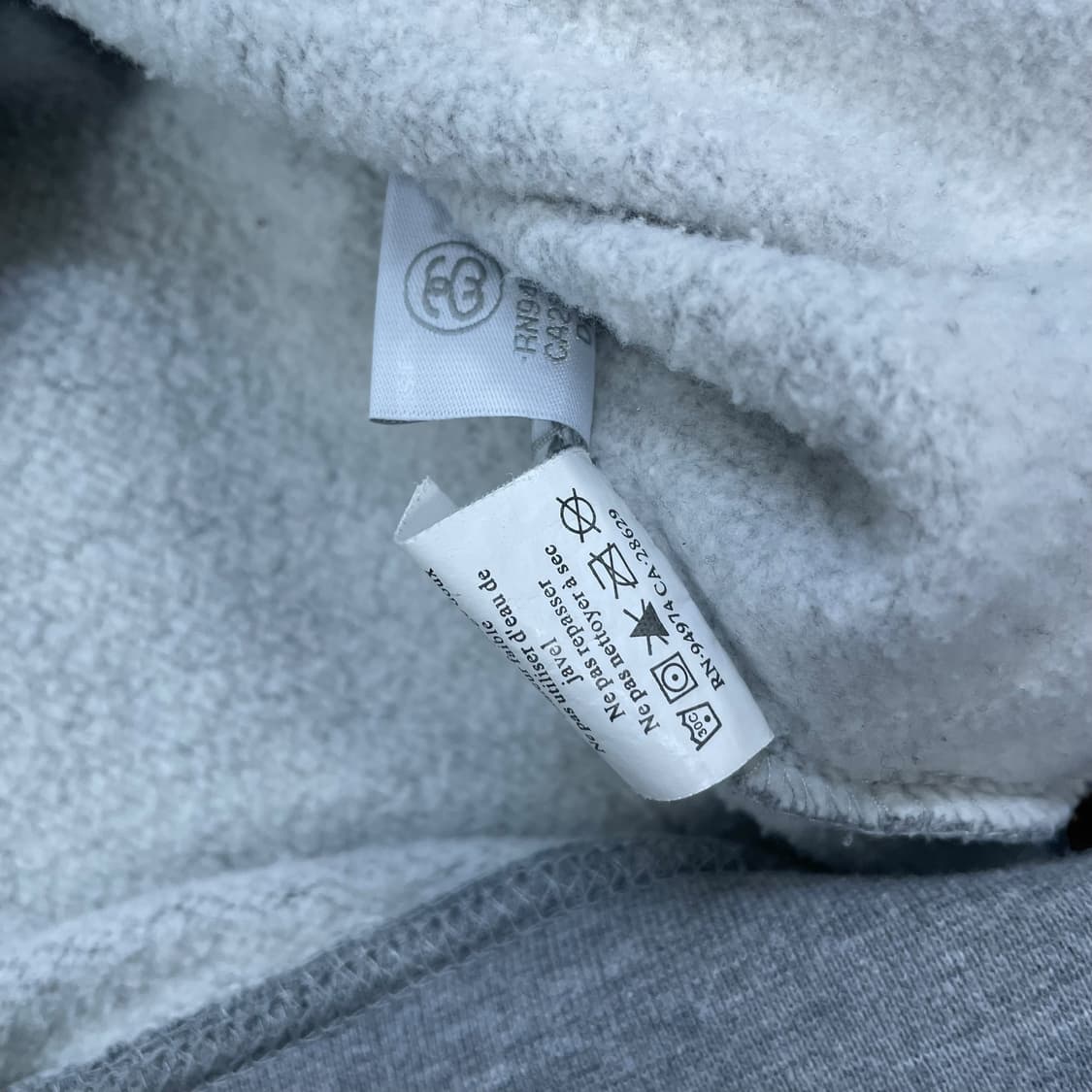 스투시 Stussy 스탁 로고 후드티 그레이 상품이미지5