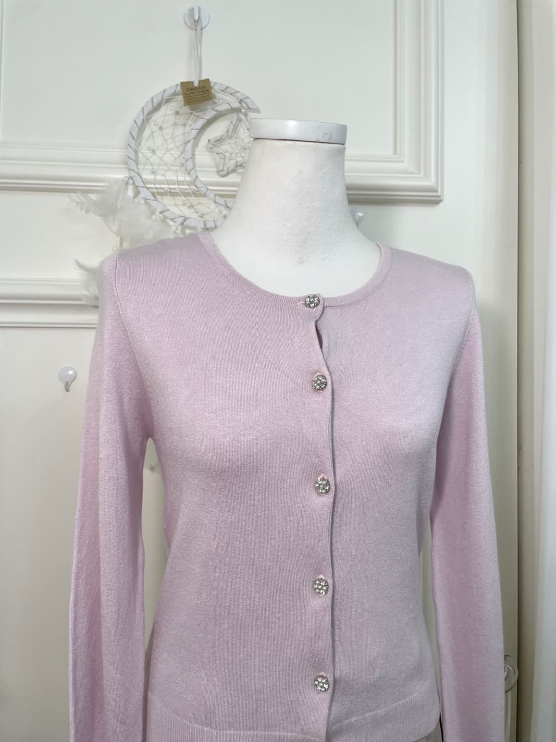 pink lavender cubic button slim cardigan 상품이미지6