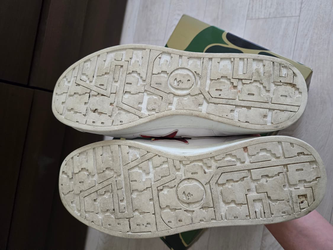 베이프 스컬 스타 레드 신발 275 상품이미지7