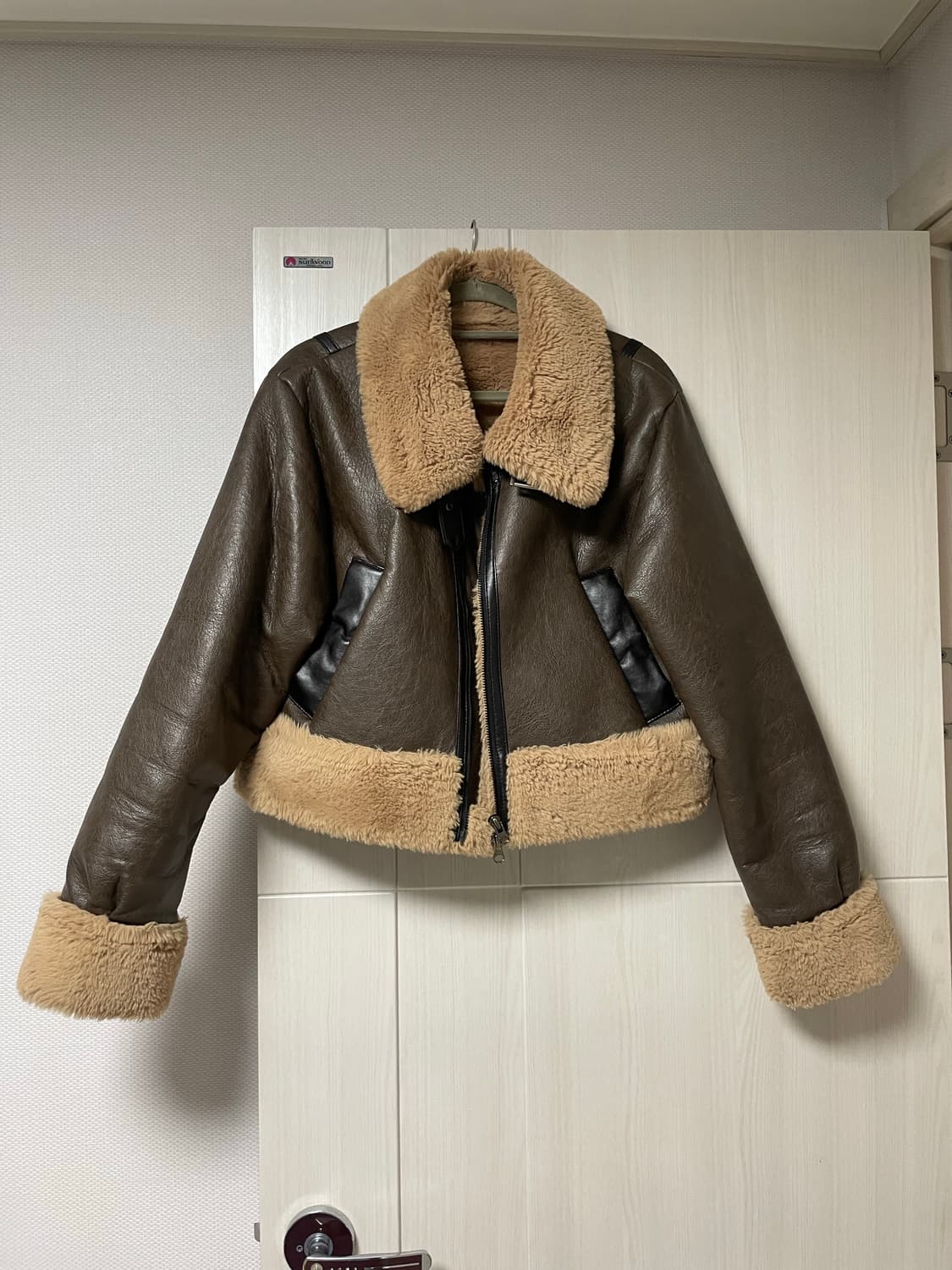 트리밍버드 무스탕 브라운 상품이미지1