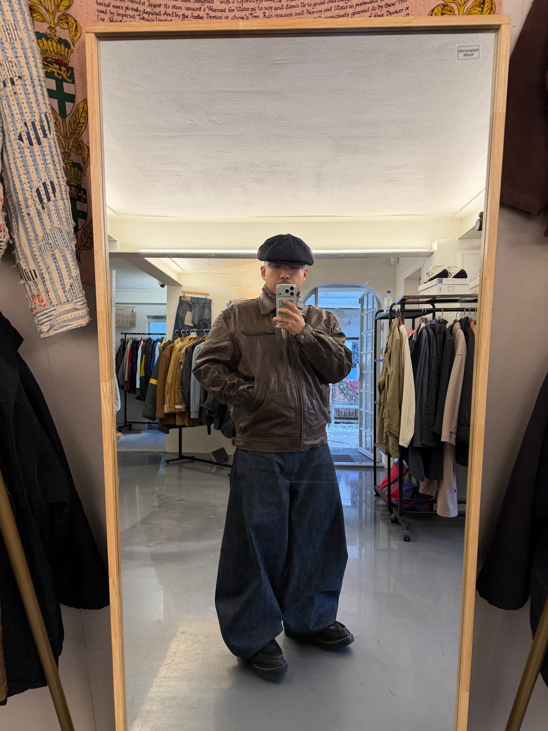 1990s RED BARON BIKE LEATHER 가죽봄버자켓 상품이미지4