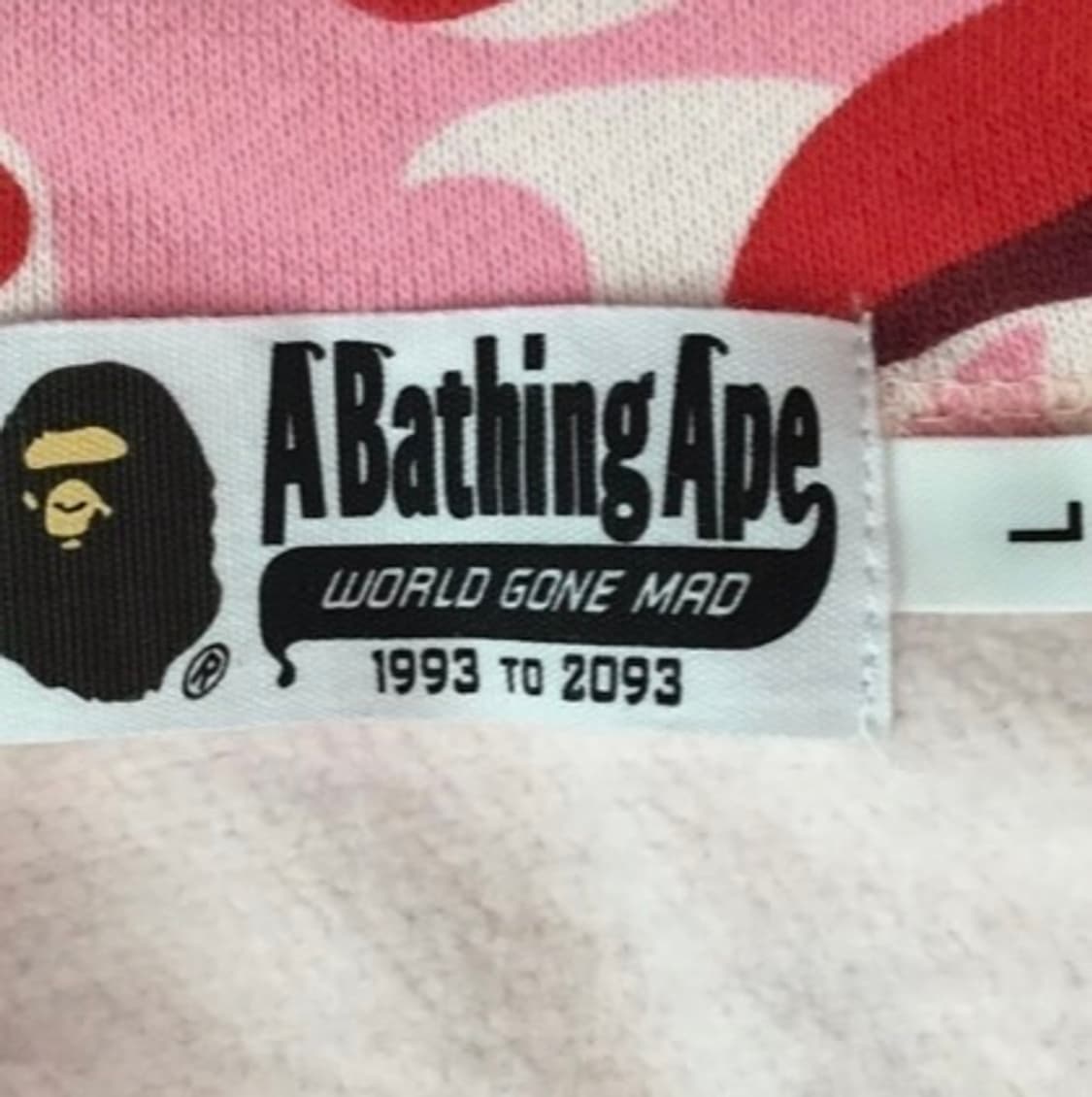 베이프 ABC카모 세퍼레이트 샤크 풀 집 후드 블루 핑크 새상품 L,xl 상품이미지2