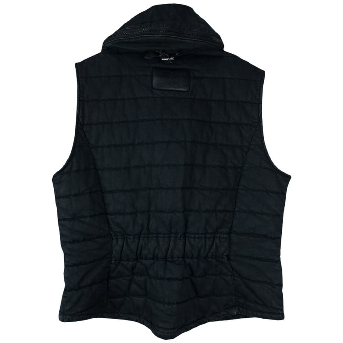 [일본빈티지] 고딩 펑크 경량 패딩 베스트 조끼 블랙 M16934 상품이미지3