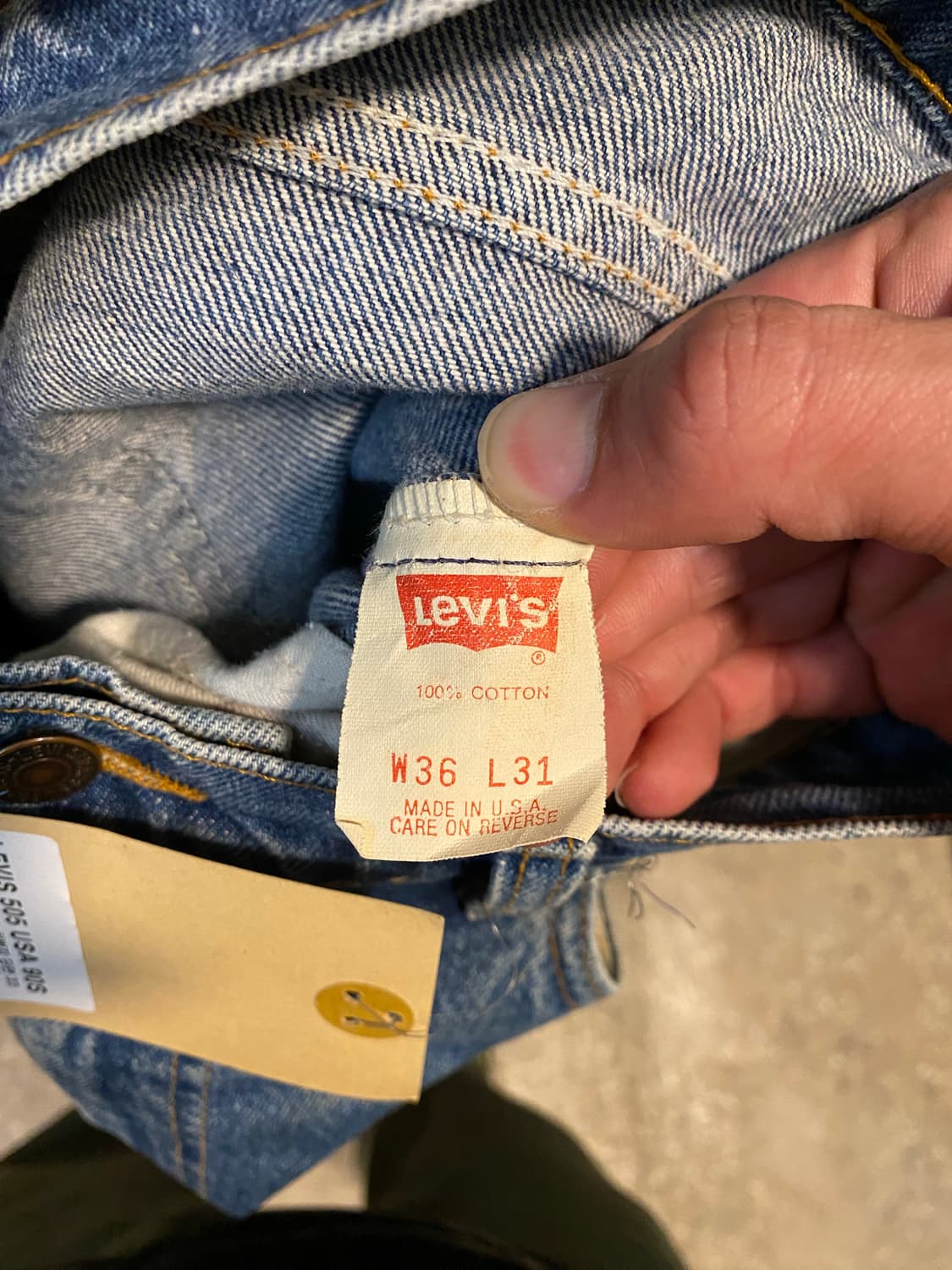 90S LEVI’S 505 USA 팬츠 35“ 상품이미지5