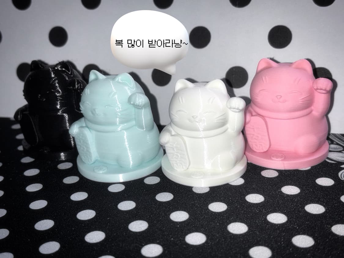 (색상랜덤) Maneki-Neko Lucky Cat Figure 상품이미지4