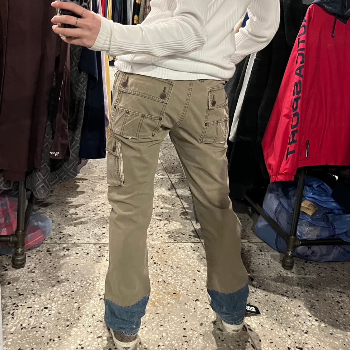 HYSTERIC GLAMOUR 히스테릭 글래머 패치워크 데님 팬츠 상품이미지5