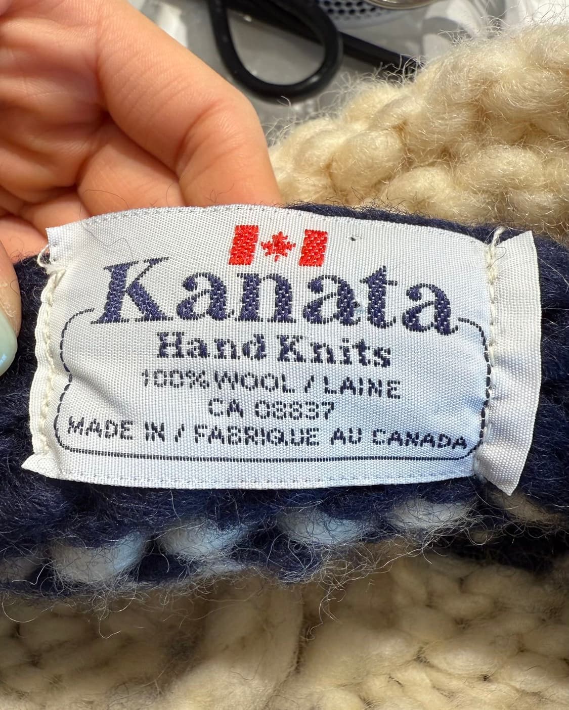 카나타 네이비 스트라이프 코위찬 카라넥 니트  상품이미지8