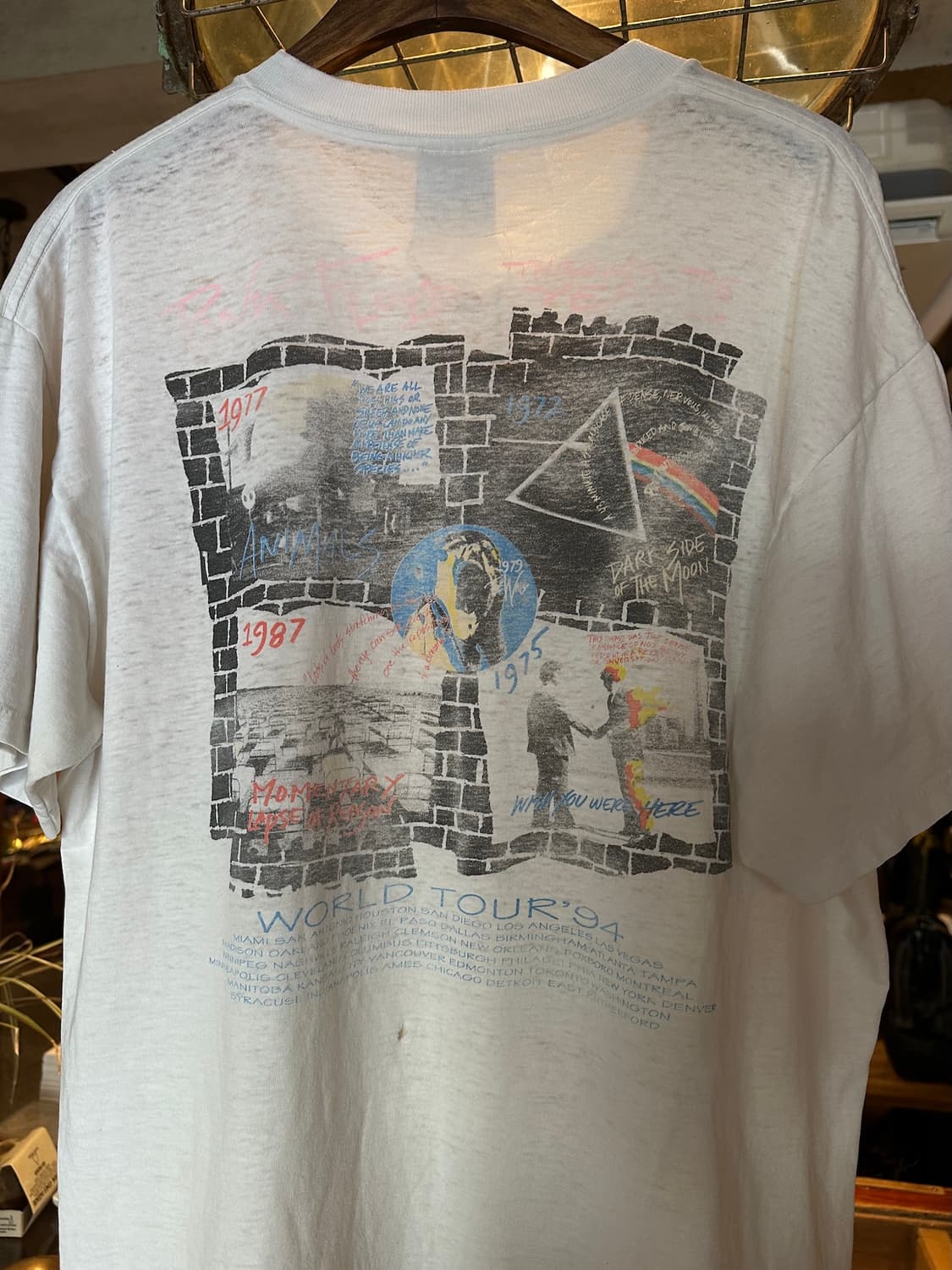 90s USA Pink Floyd Vintage Band T Shirt 상품이미지5